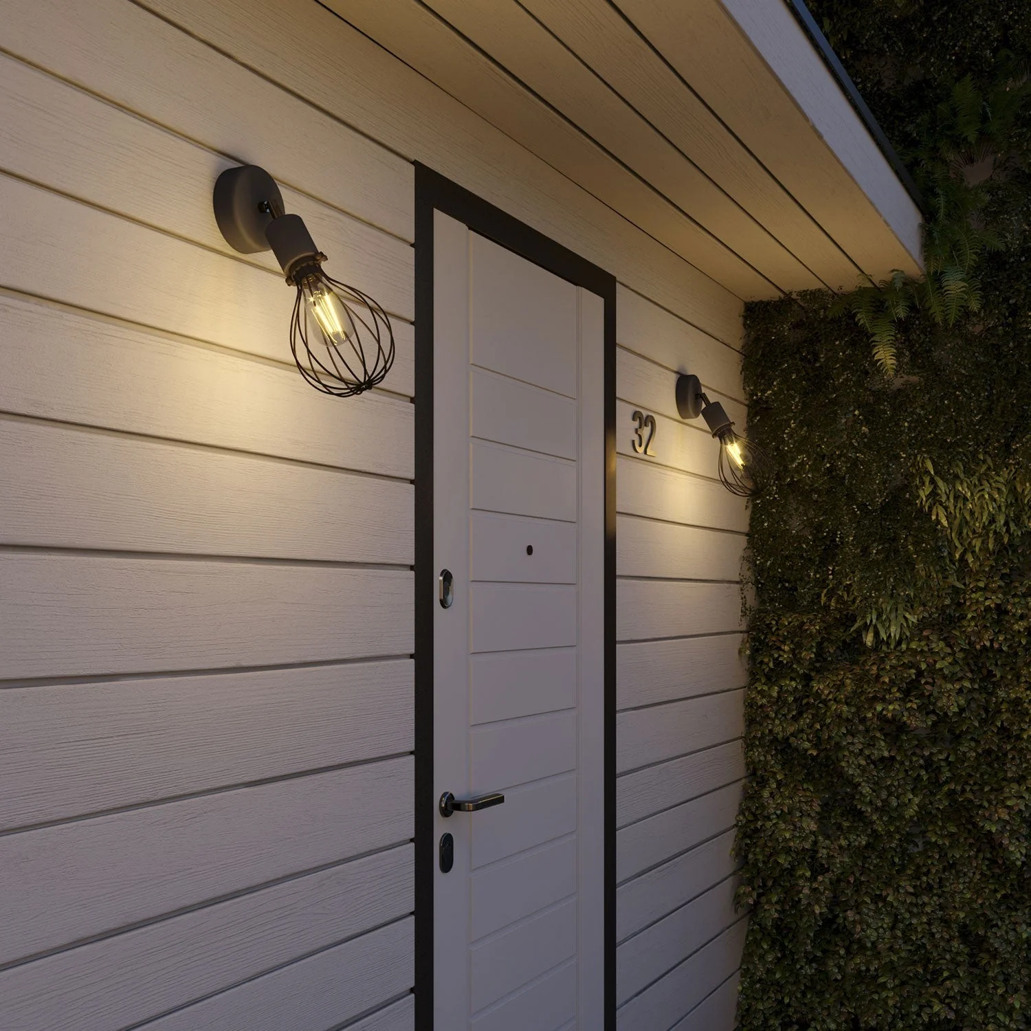 Fermaluce per paralume Modulair ELEGANT con snodo orientabile, rosone e portalampada IP65 waterproof - Nero - Image 2