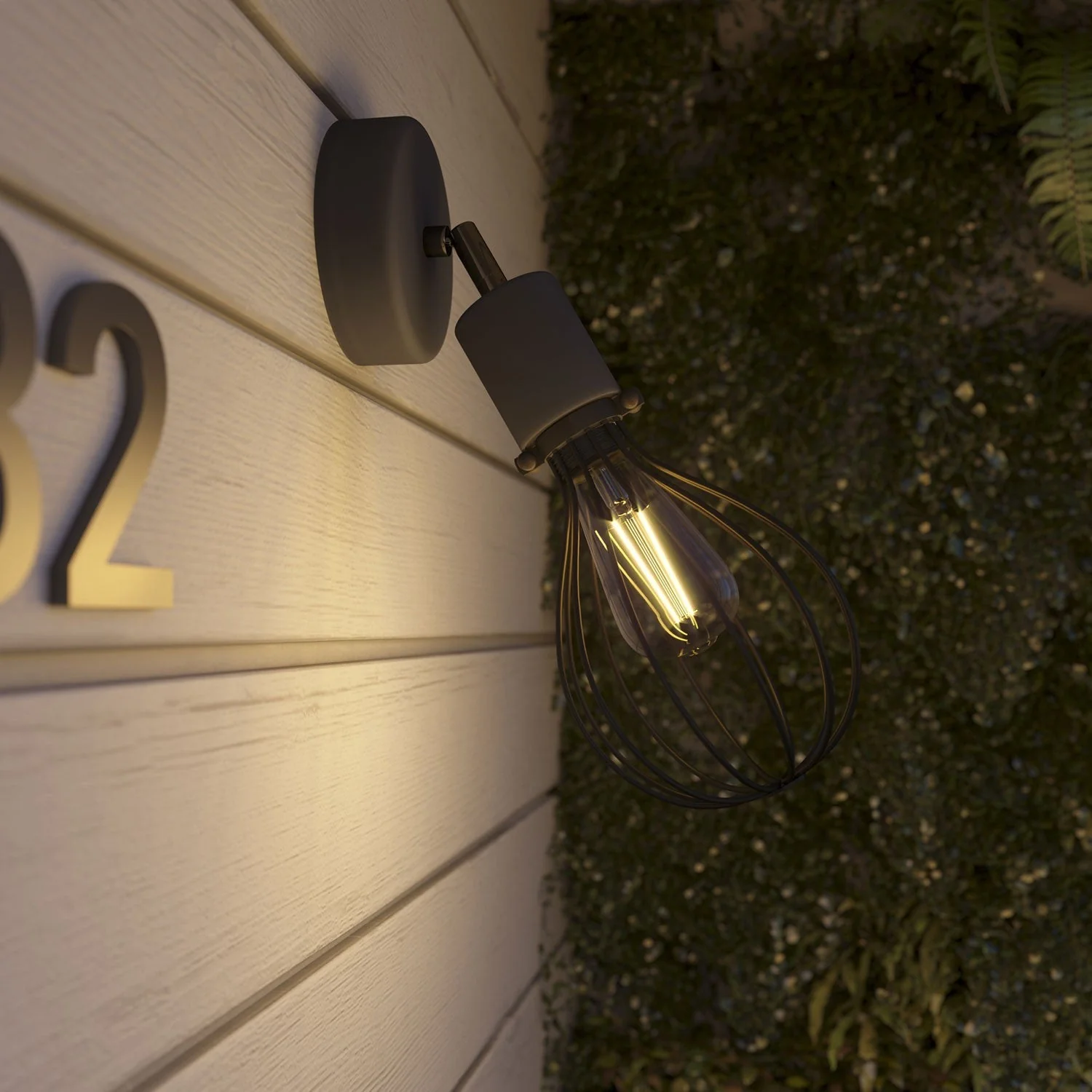 Fermaluce per paralume Modulair ELEGANT con snodo orientabile, rosone e portalampada IP65 waterproof - Nero - Image 3