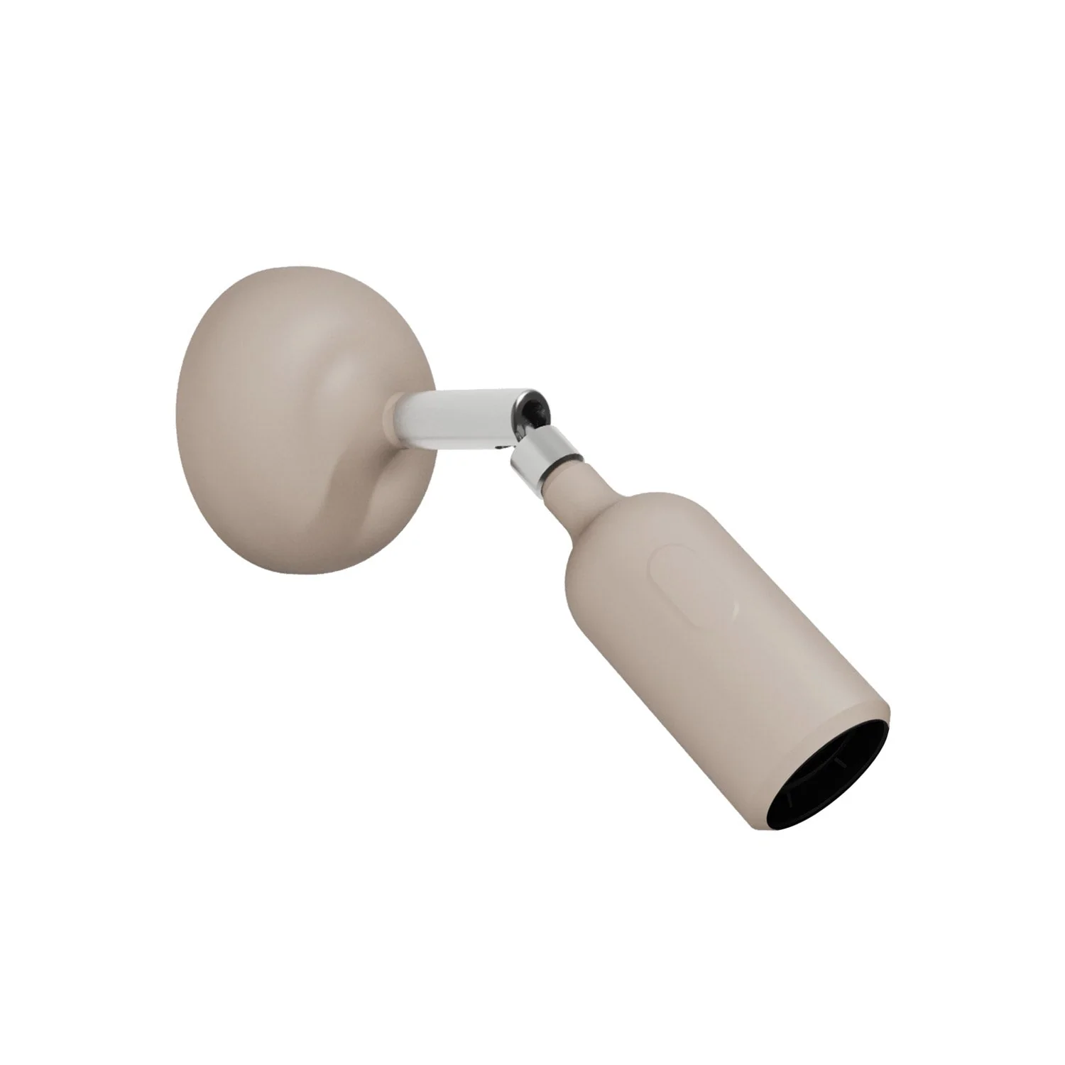 Silicone Fermaluce lamp with joint and built-in switch - Desert Brown