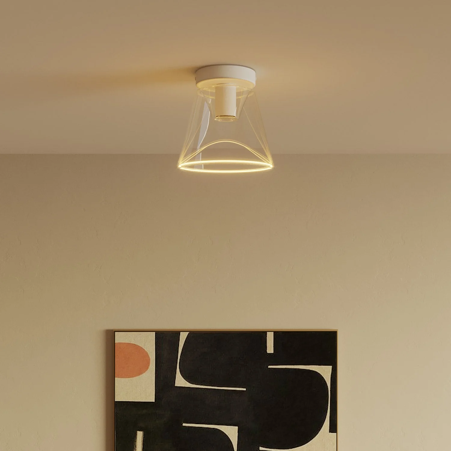 Fermaluce wall lamp Matt white with G01 bulb - Image 3