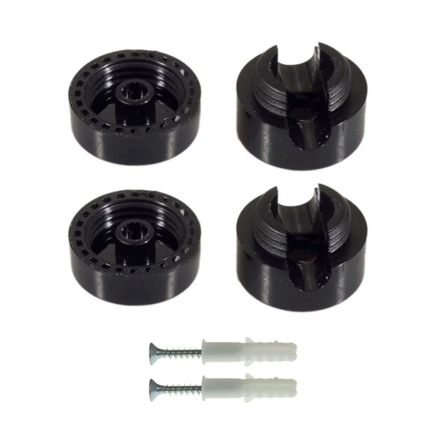 Fissaggio a parete passacavo universale per cavo tessile a larga sezione 3x1 e 3x1,5 e per sistema EIVA - Nero - Image 2