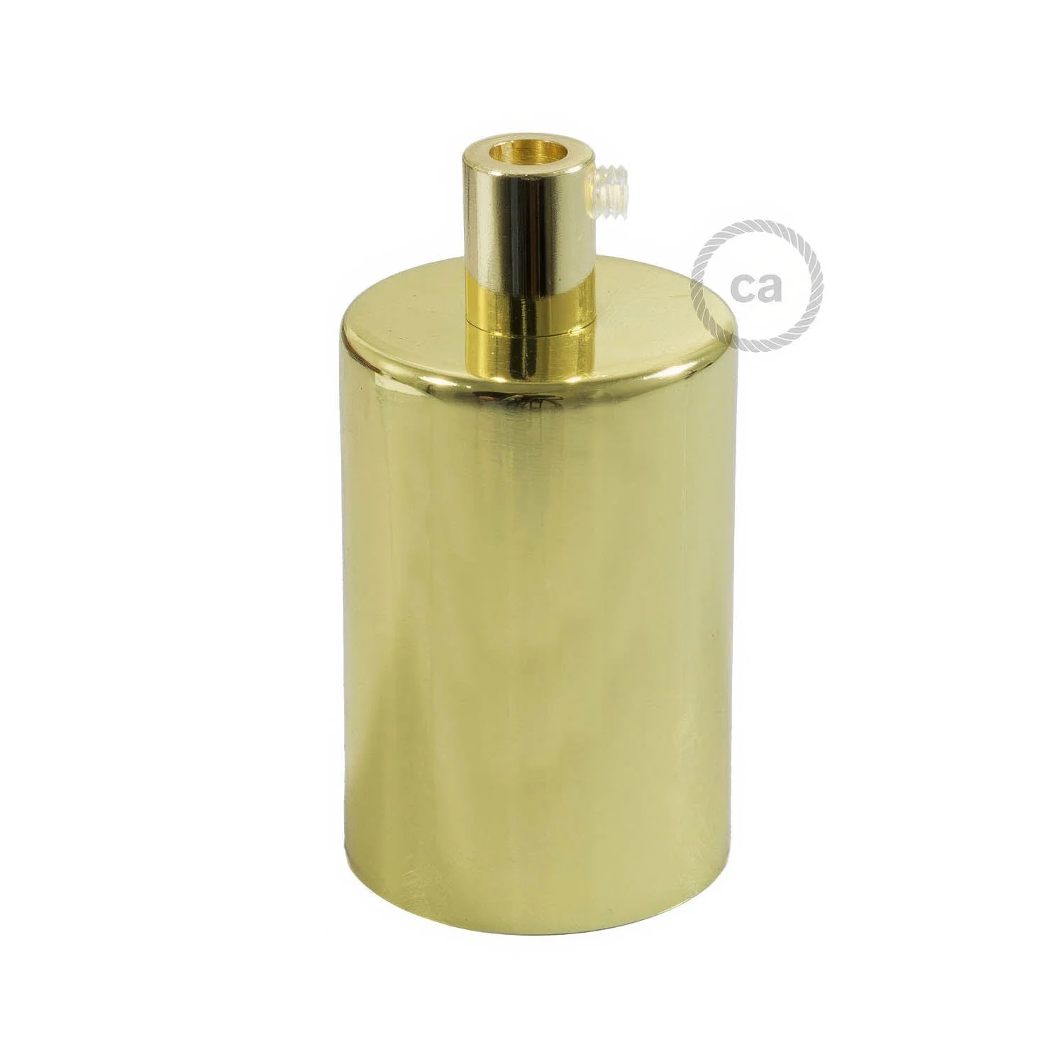 Flat Top Metal UL E26 light bulb socket kit - Brass - Image 6