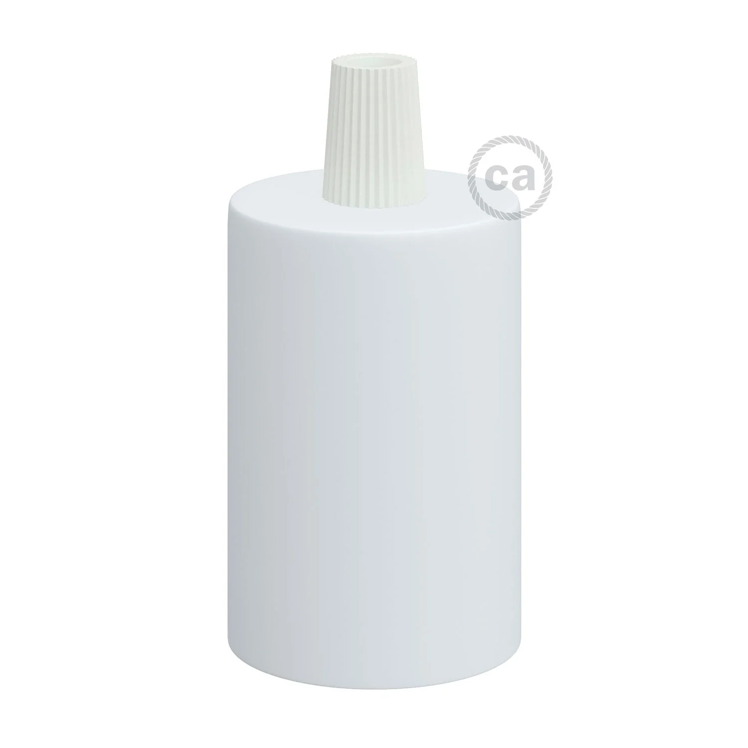 Flat Top Metal UL E26 light bulb socket kit - Matt white - Image 3