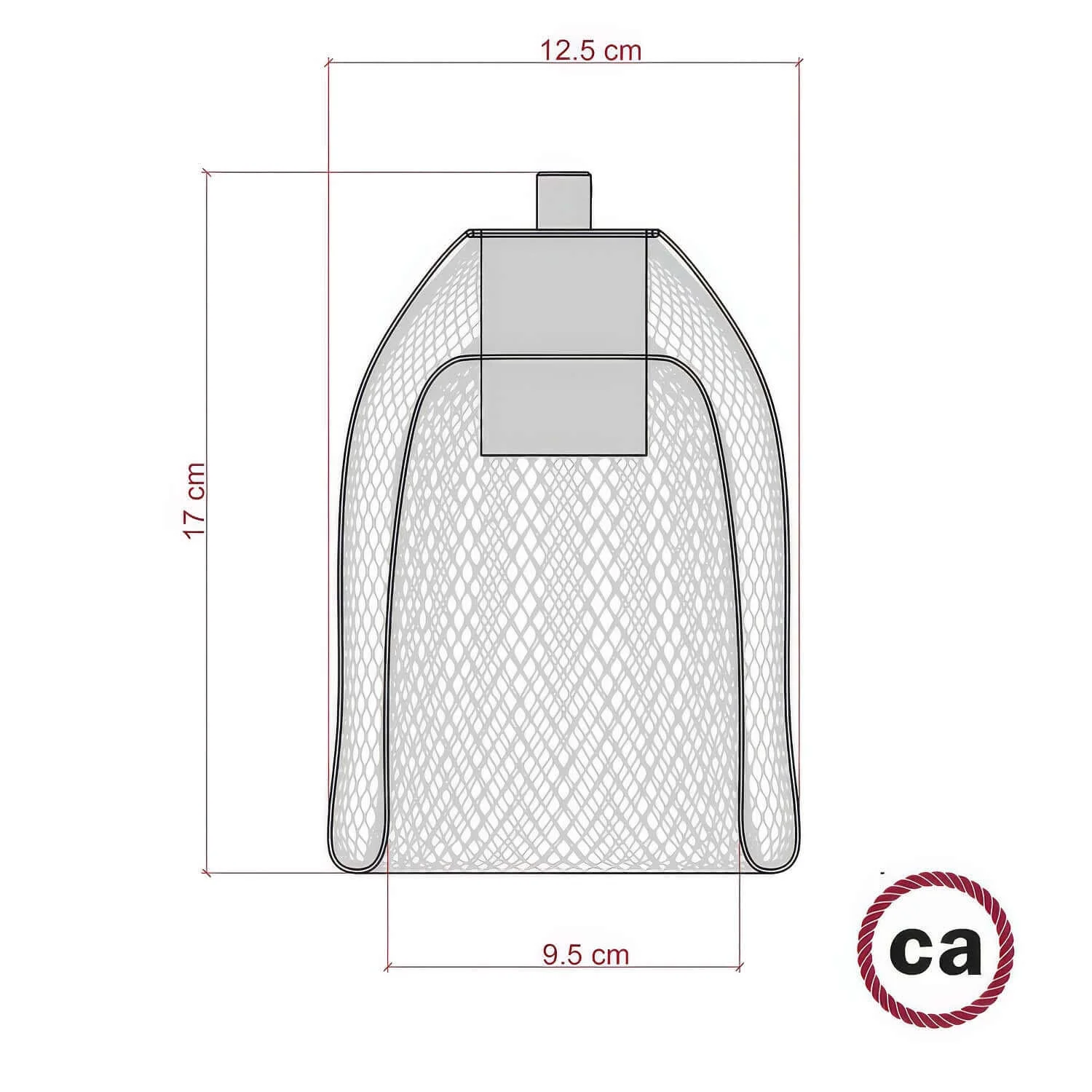 Gabbia paralume GhostBell in metallo con kit portalampada E27 - Nero - Image 4