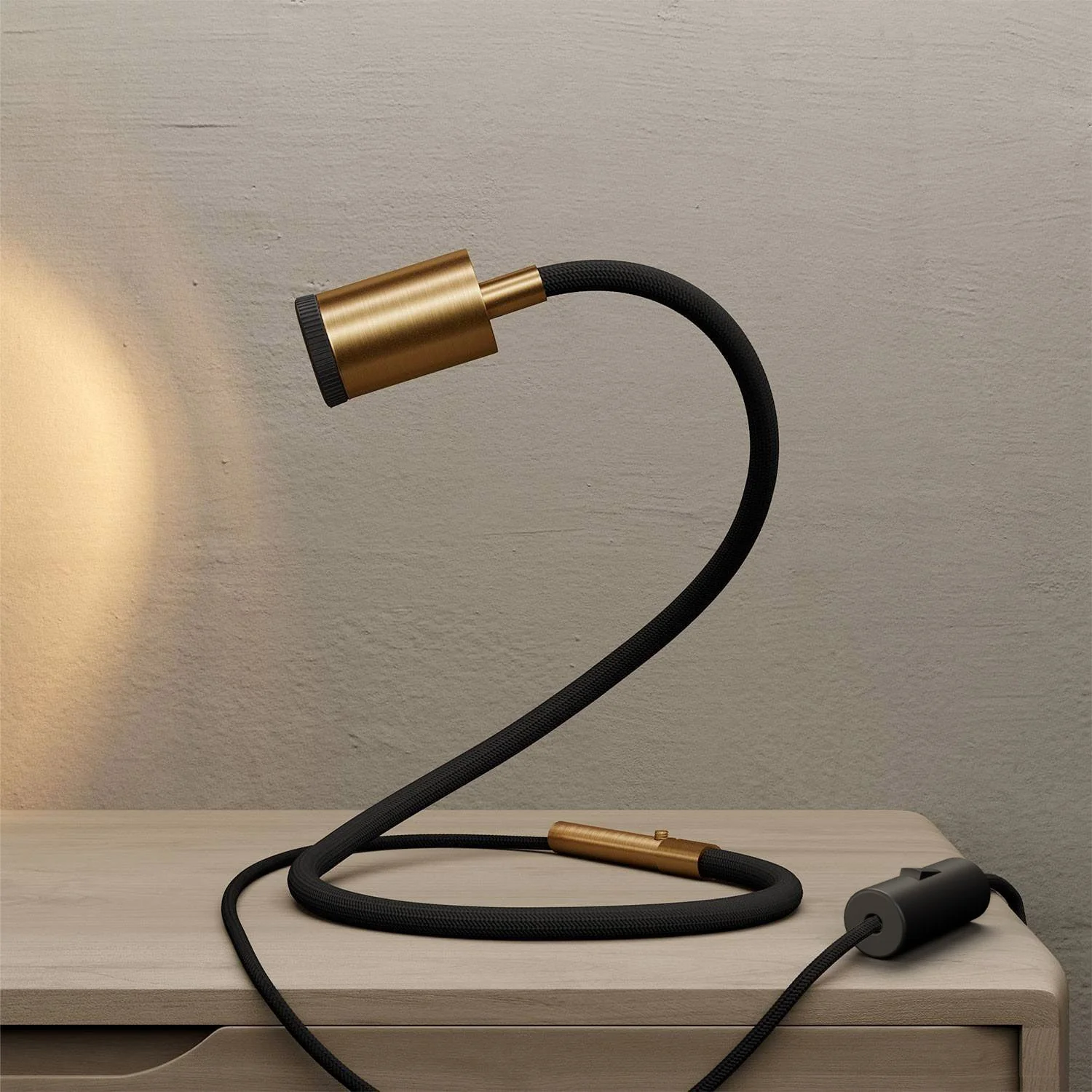 GU1d-one Lampada snodabile senza base con mini faretto LED - Bronzo satinato - Image 2