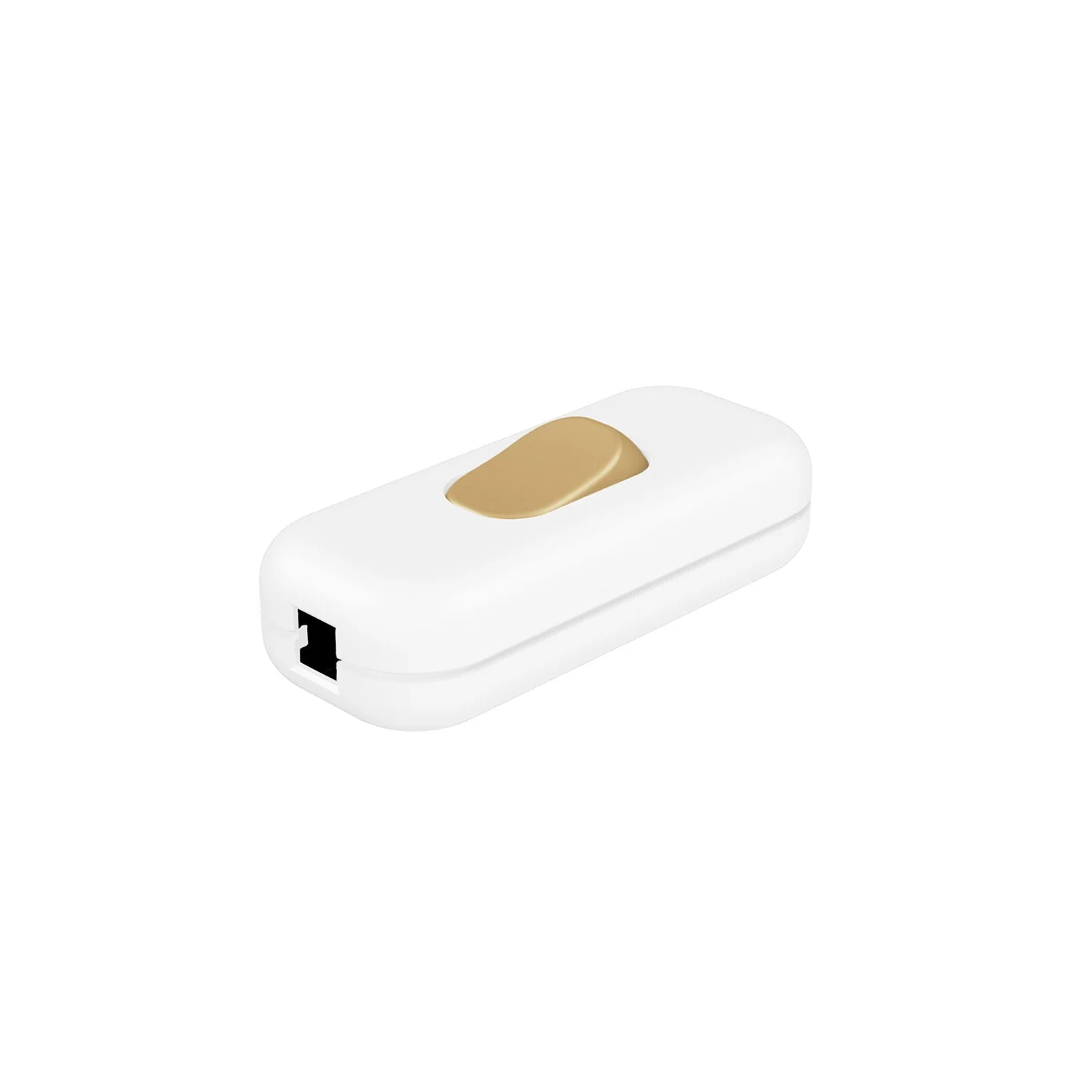 Interruttore Unipolare rompifilo Creative Switch Bianco e pulsante Bronzo - Image 2