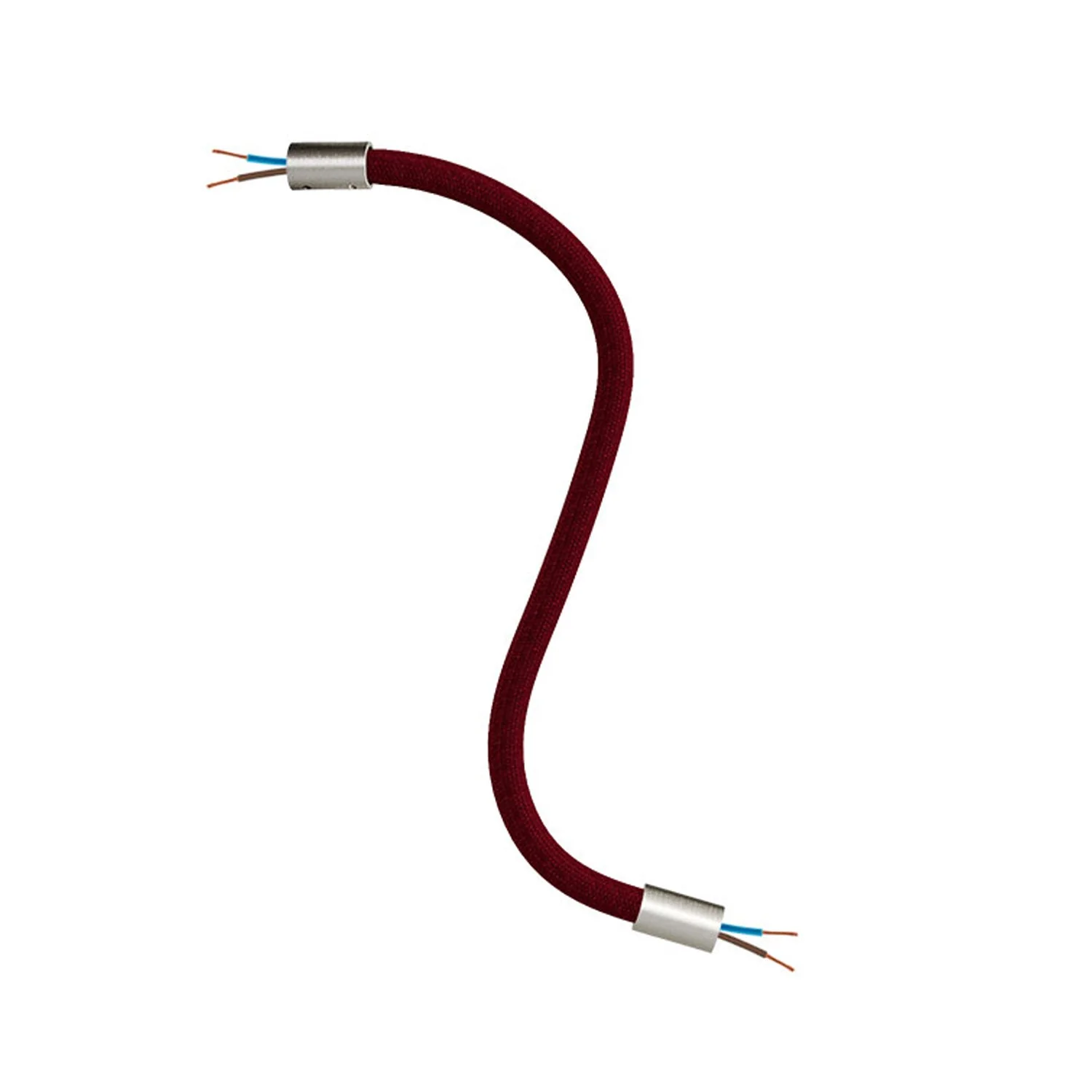 Kit Creative Flex tubo flessibile di estensione rivestito in tessuto RM19 Bordeaux con terminali metallici - Image 19