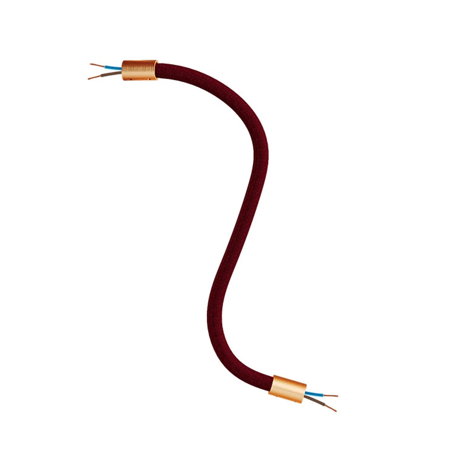 Kit Creative Flex tubo flessibile di estensione rivestito in tessuto RM19 Bordeaux con terminali metallici - Image 26