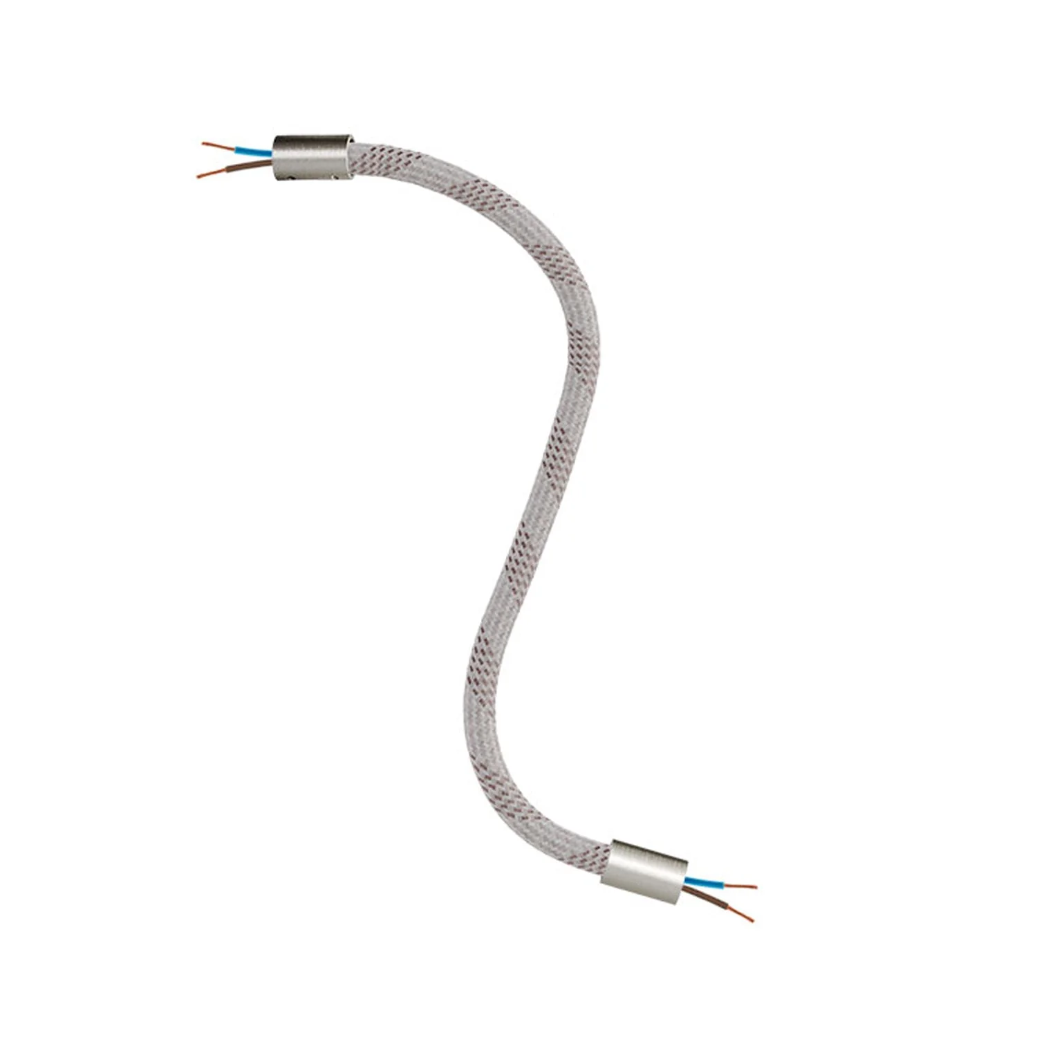 Kit Creative Flex tubo flessibile di estensione rivestito in tessuto RM72 Mèlange chiaro con terminali metallici - Image 19