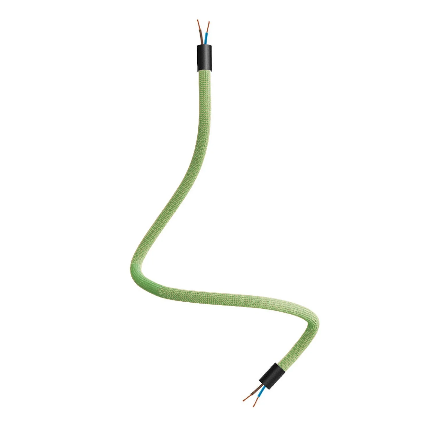 Kit Creative Flex tubo flessibile rivestito in tessuto RM77 Verde prato con terminali metallici - Image 15