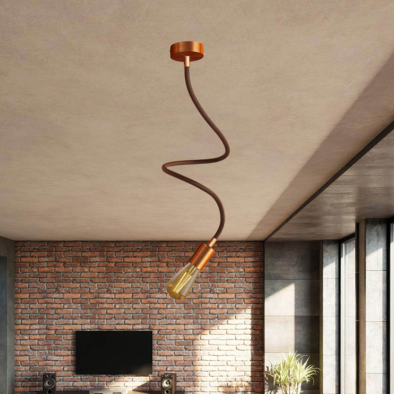 Kit Creative Flex tubo flessibile di estensione rivestito in tessuto RZ22 Nero Whiskey con terminali metallici - Image 32