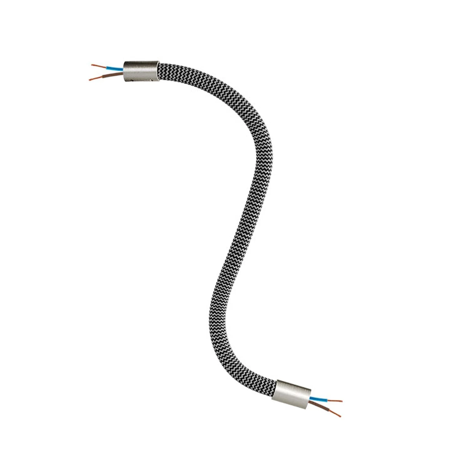 Kit Creative Flex tubo flessibile di estensione rivestito in tessuto RZ30 Nero Ferro con terminali metallici - Image 19