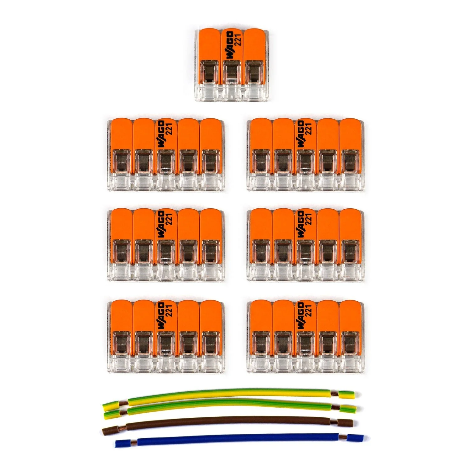 Kit di collegamento WAGO compatibile con cavo 3x per Rosone a 6 fori