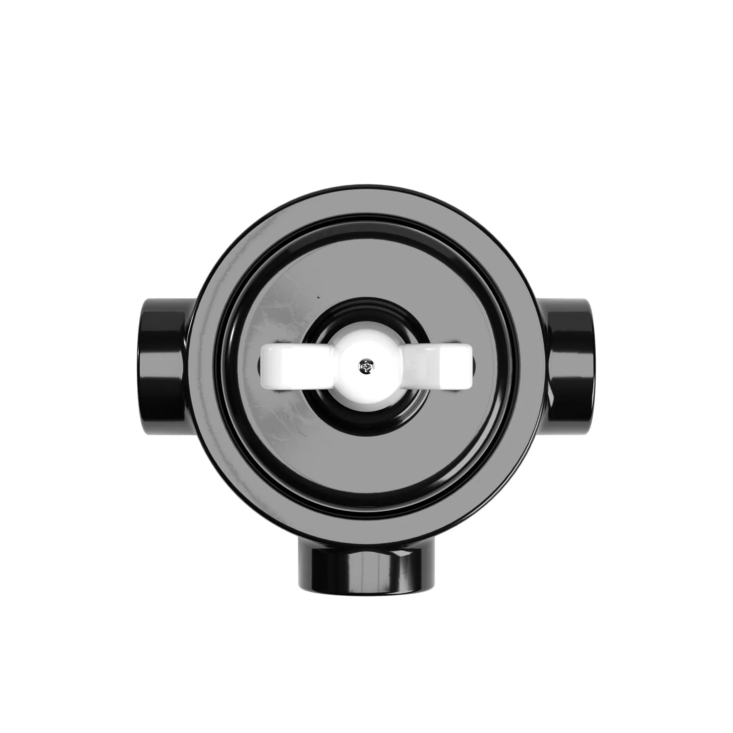 Kit interruttore/deviatore con dado a farfalla e base per Creative-Tubes in porcellana nera - Image 23