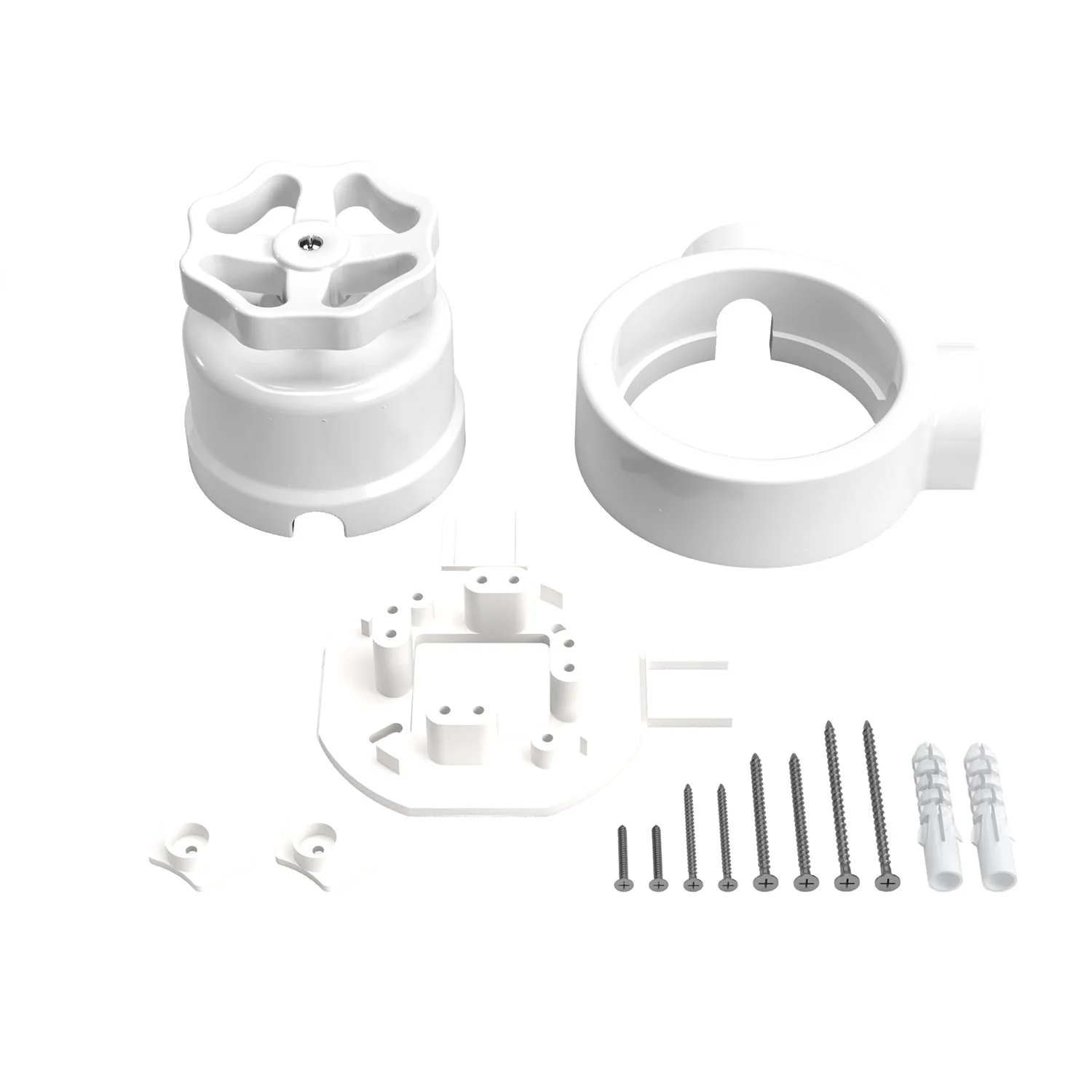 Kit interruttore/deviatore con manopola e base per Creative-Tubes in porcellana bianca - Image 10