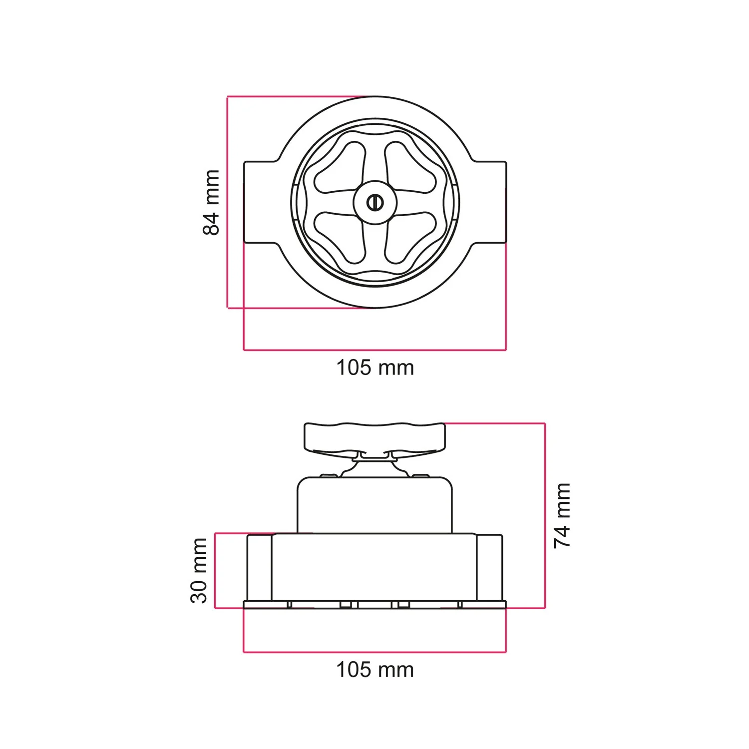 Kit interruttore/deviatore con manopola e base per Creative-Tubes in porcellana bianca - Image 20