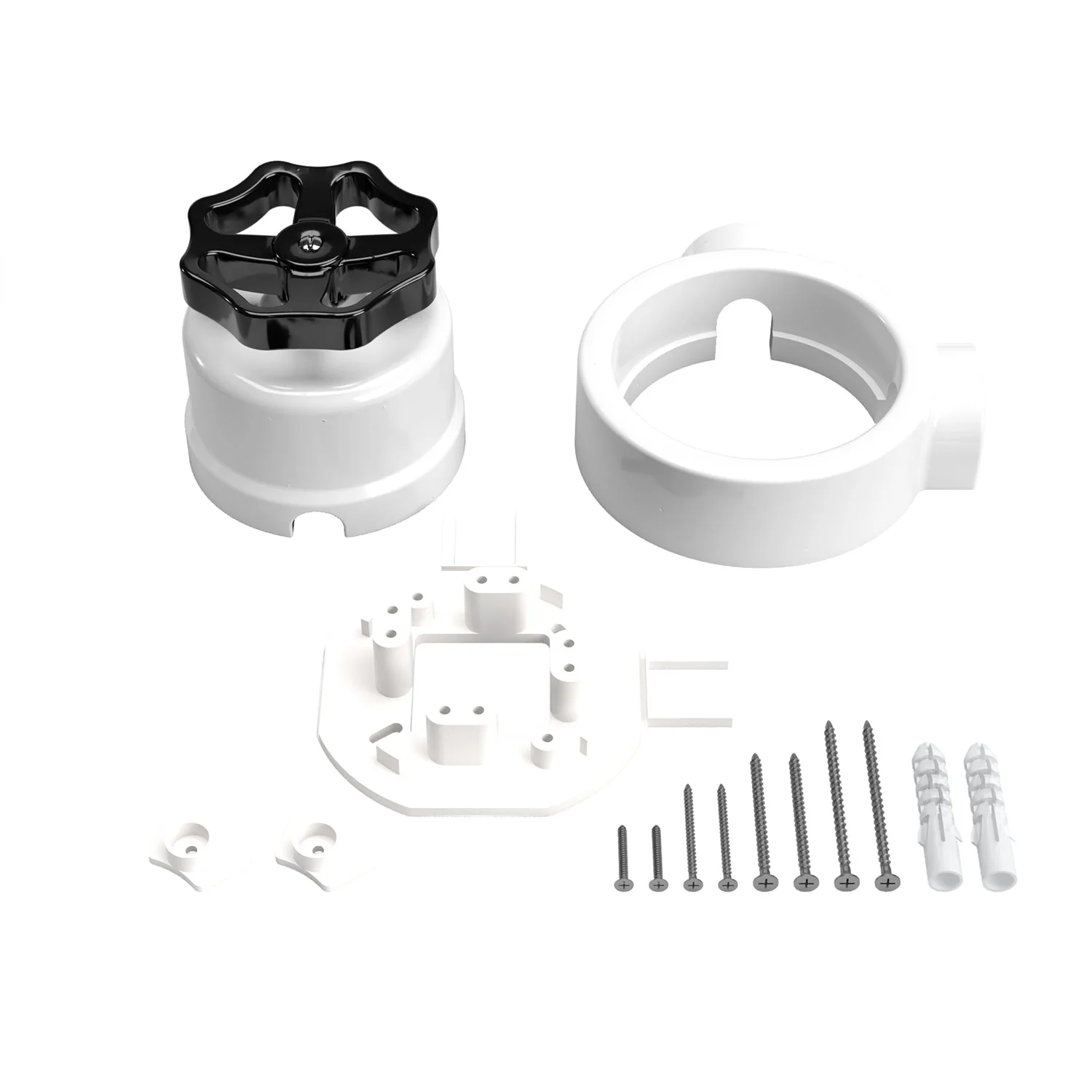Kit interruttore/deviatore con manopola e base per Creative-Tubes in porcellana bianca - Image 36