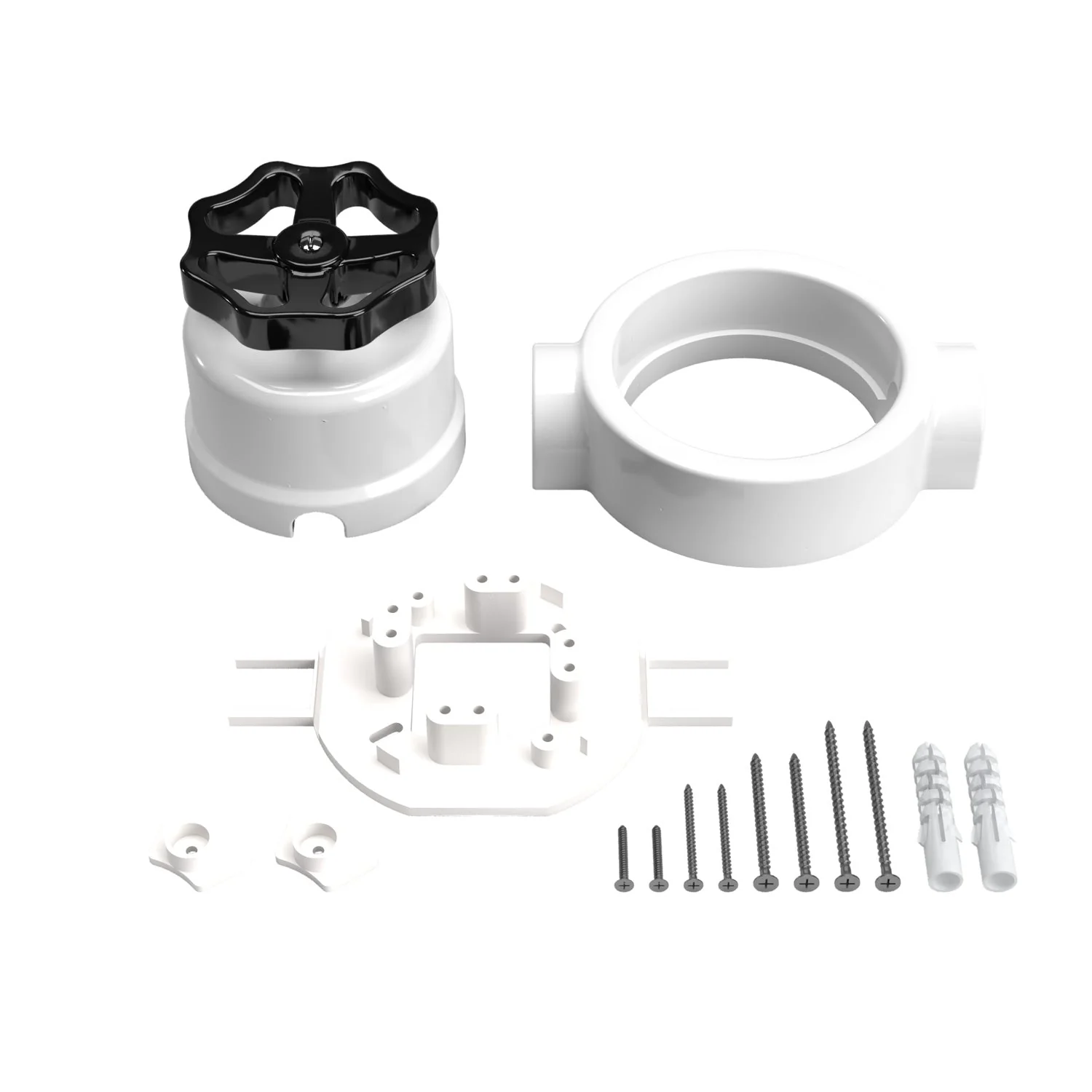 Kit interruttore/deviatore con manopola e base per Creative-Tubes in porcellana bianca - Image 41