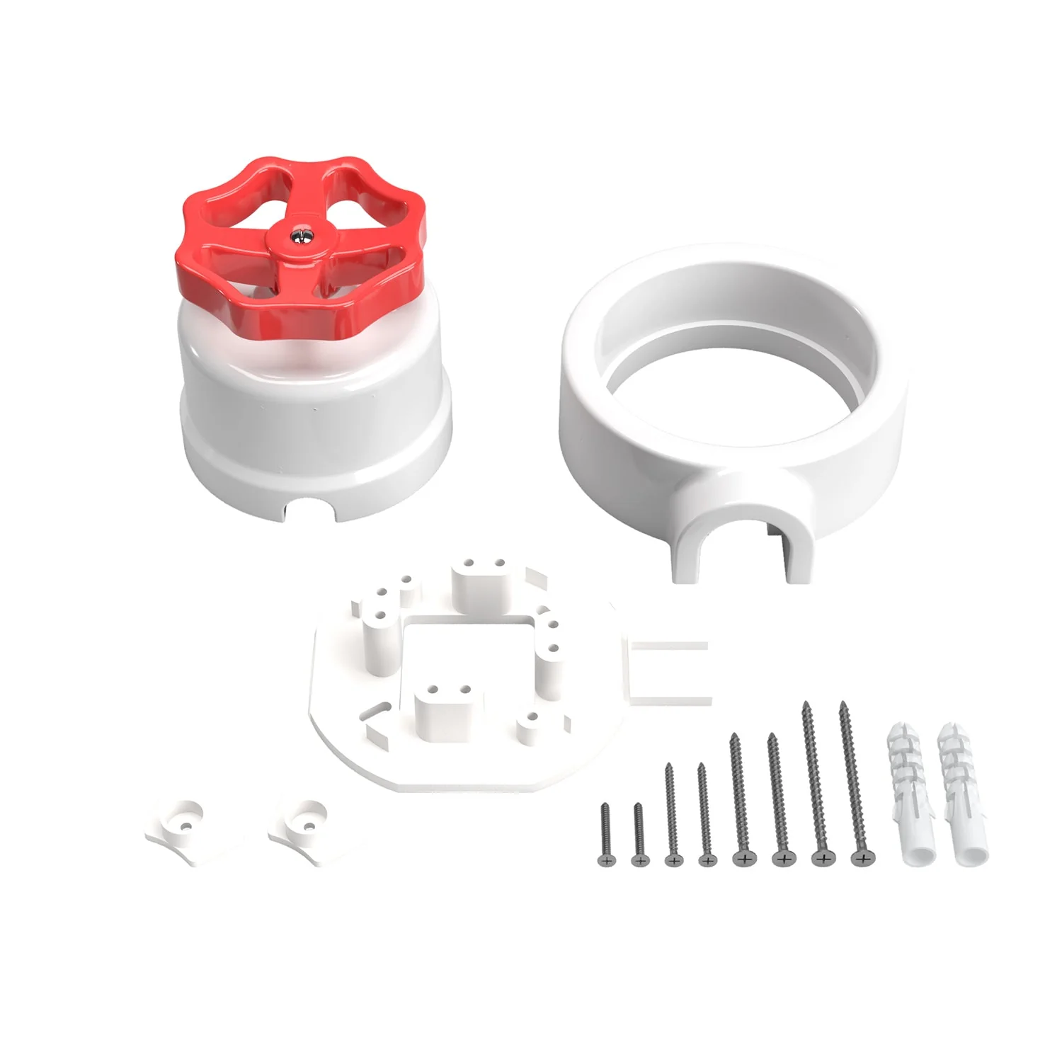 Kit interruttore/deviatore con manopola e base per Creative-Tubes in porcellana bianca - Image 51