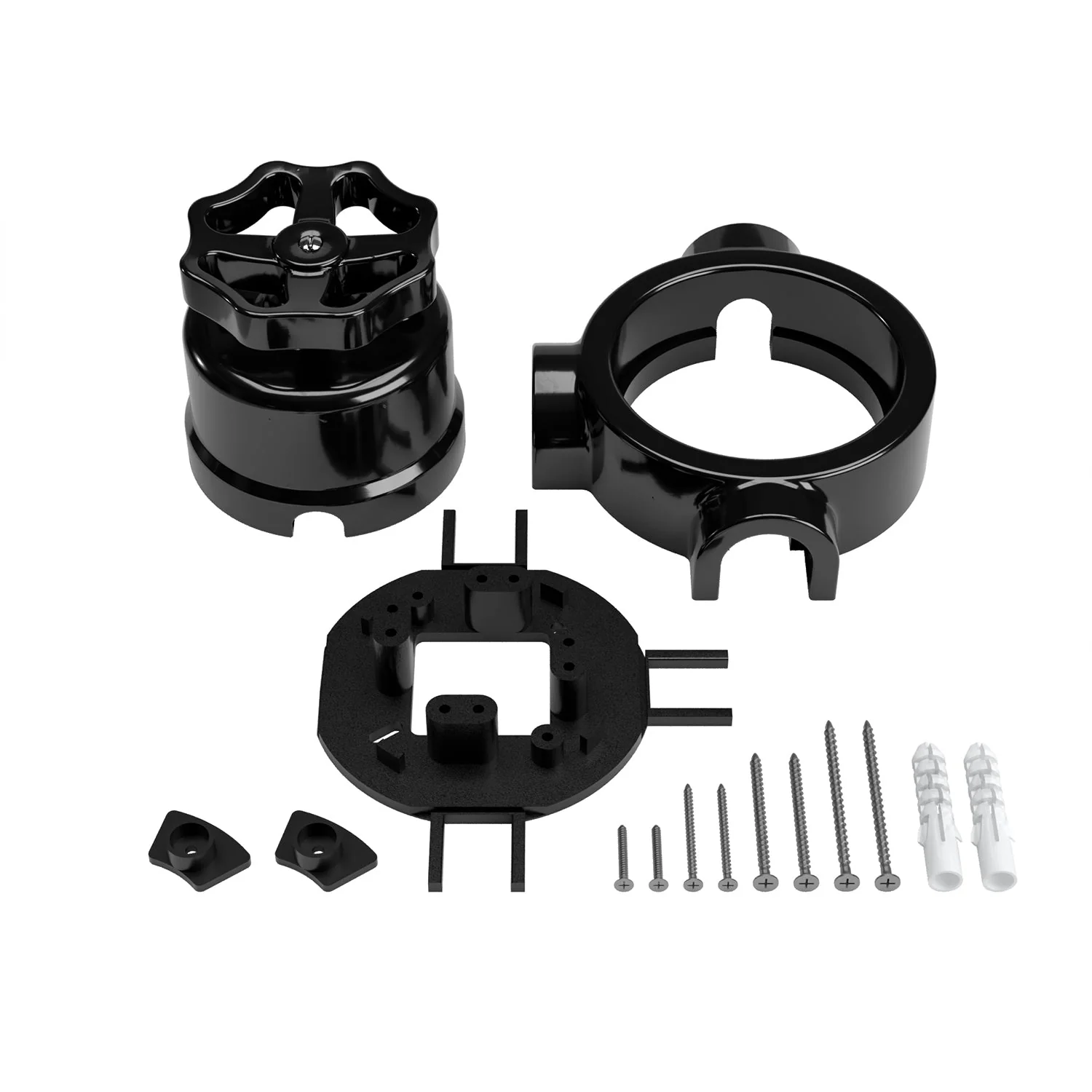 Kit interruttore/deviatore con manopola e base per Creative-Tubes in porcellana nera - Image 46