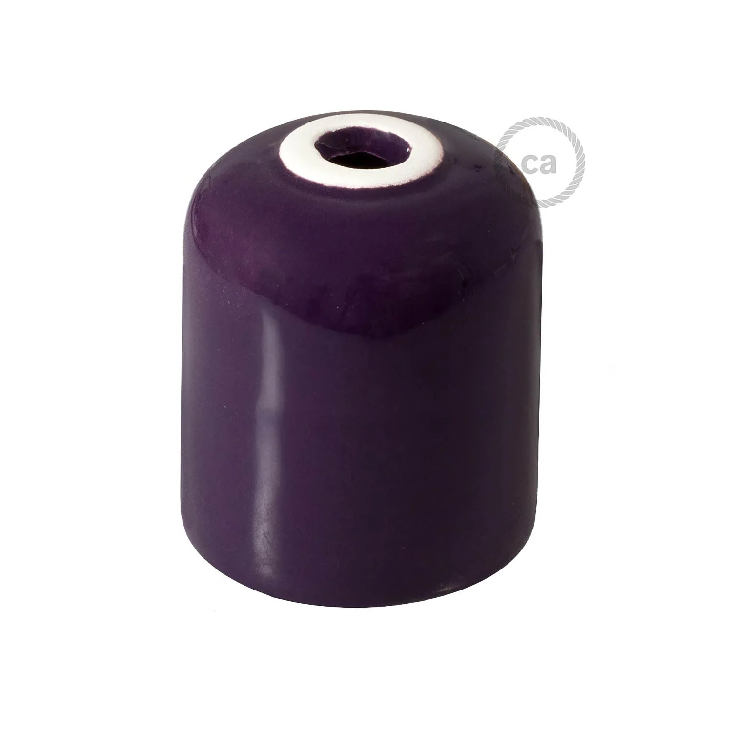 Kit portalampada E27 in ceramica - Viola - Image 3