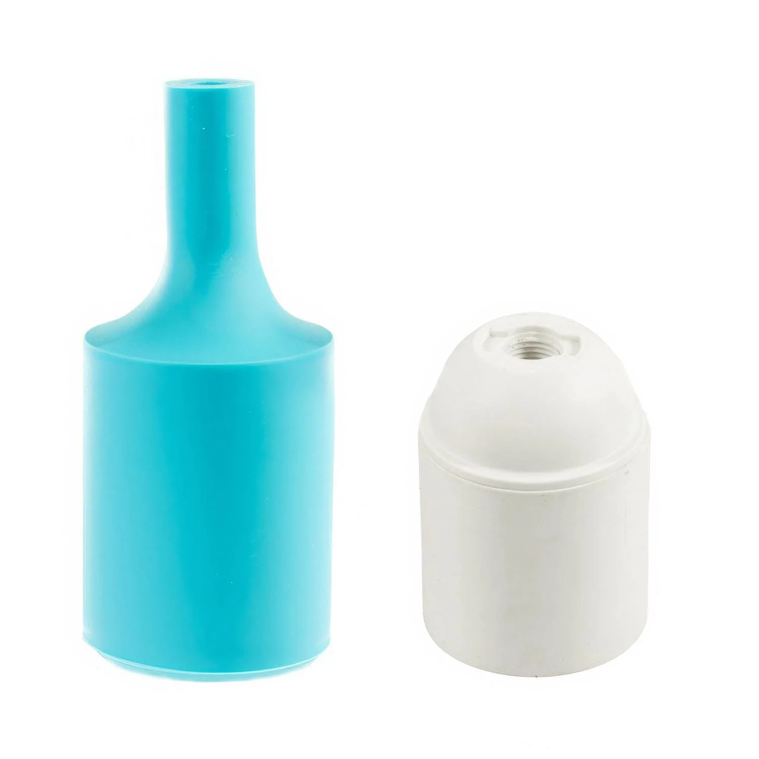 Kit portalampada E27 in silicone - Turchese - Image 2