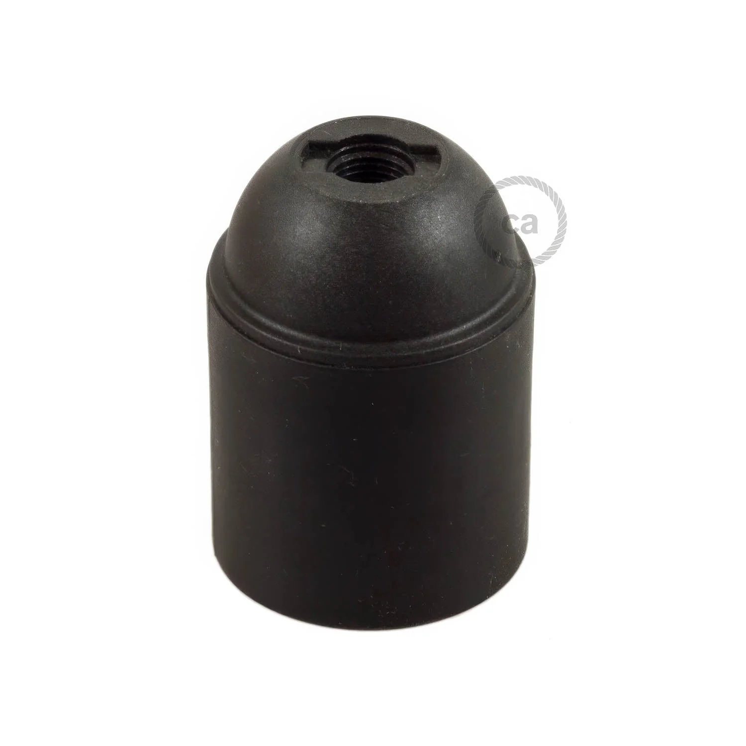 Kit portalampada E27 in termoplastica - Nero
