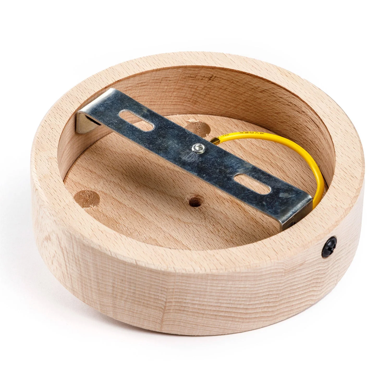Kit rosone cilindrico in legno a 4 fori - Neutro - Image 4