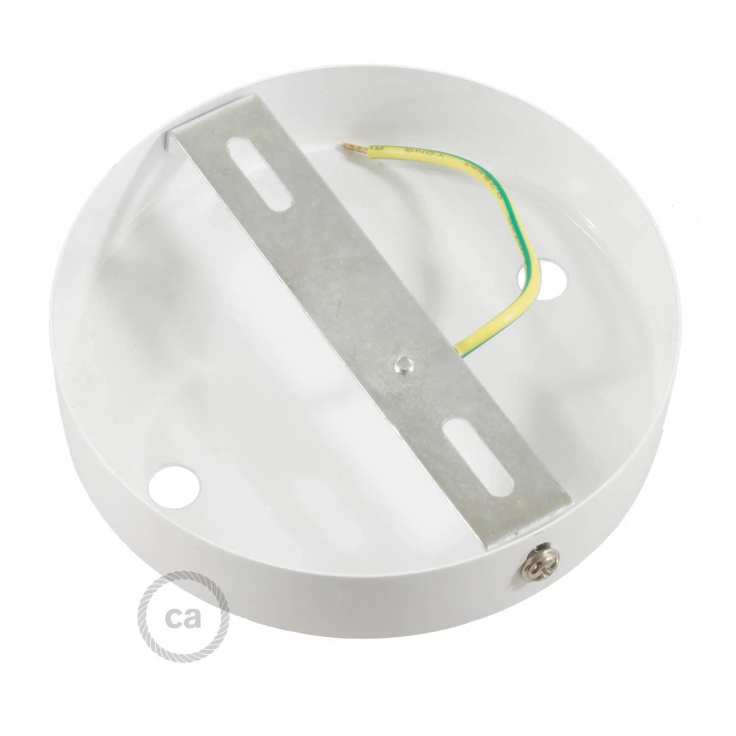 Kit rosone cilindrico in metallo a 2 fori - Bianco opaco - Image 9