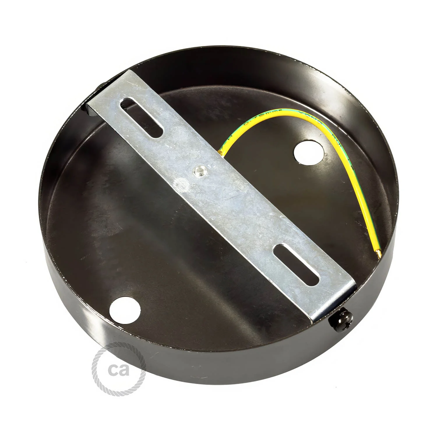 Kit rosone cilindrico in metallo a 2 fori - Nero perla - Image 9