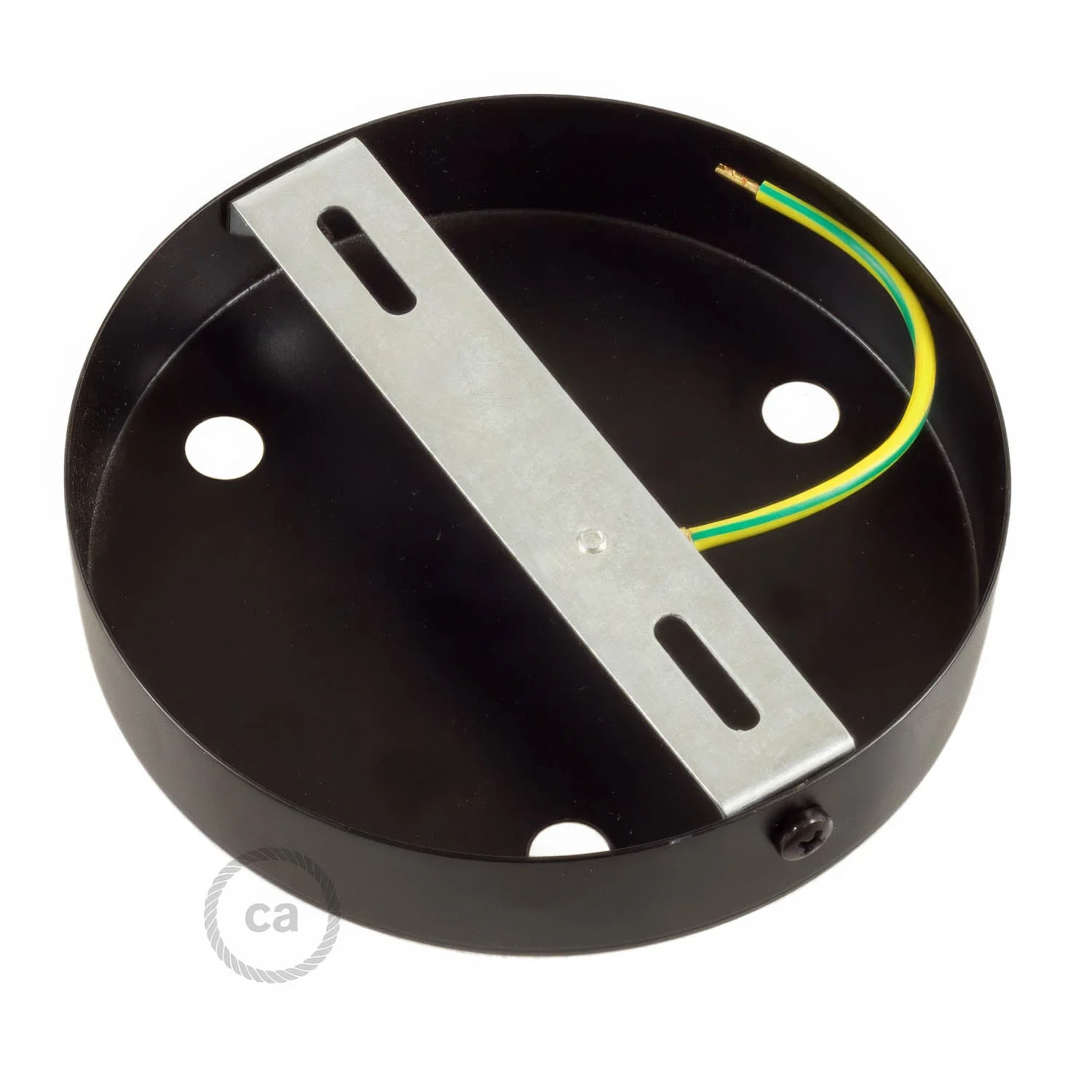 Kit rosone cilindrico in metallo a 3 fori - Nero - Image 9