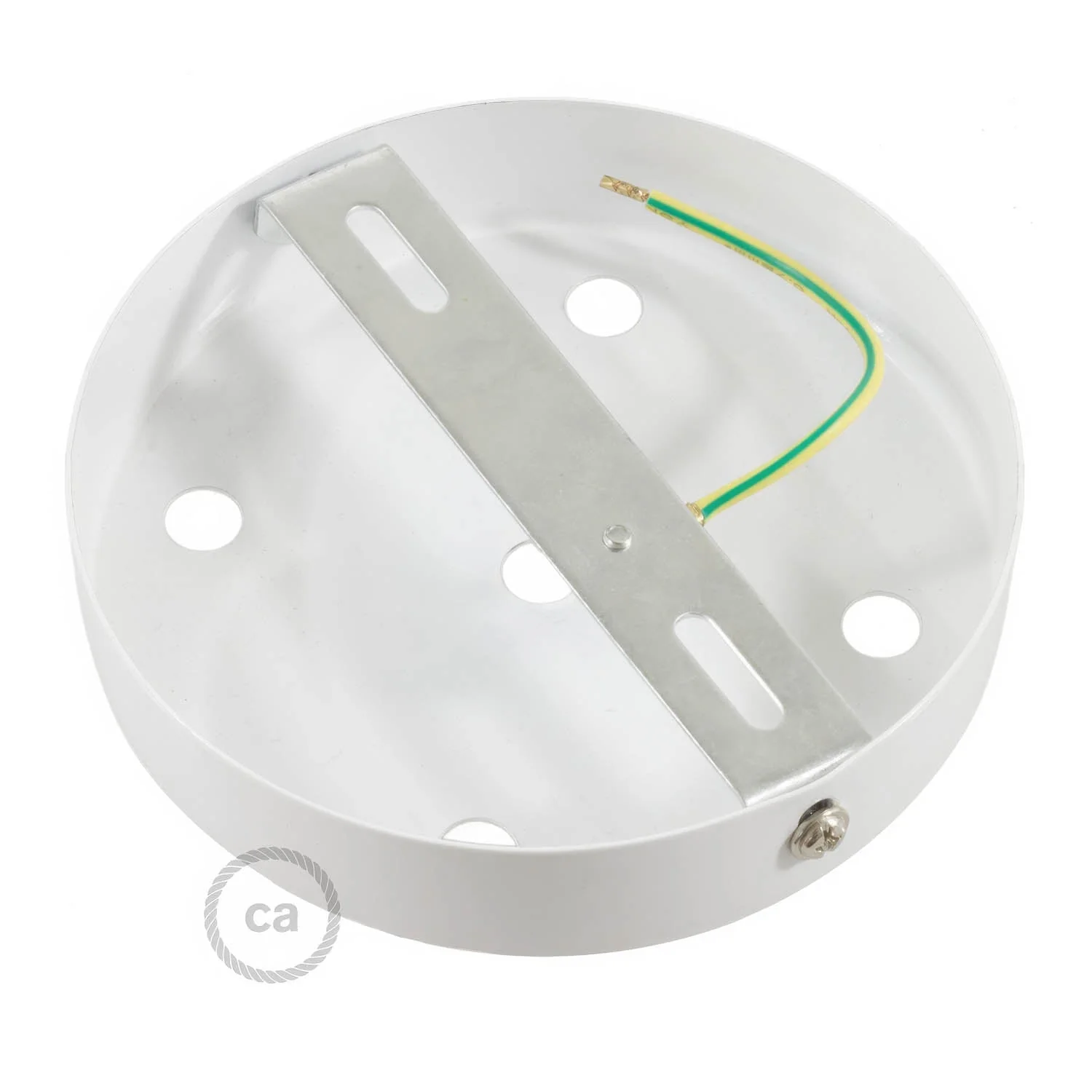 Kit rosone cilindrico in metallo a 5 fori - Bianco opaco - Image 9