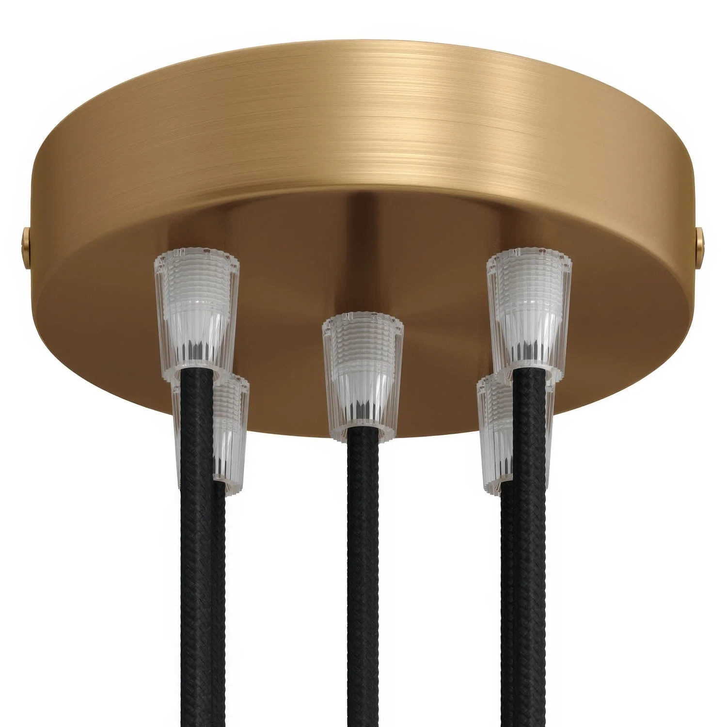 Kit rosone cilindrico in metallo a 5 fori - Bronzo satinato
