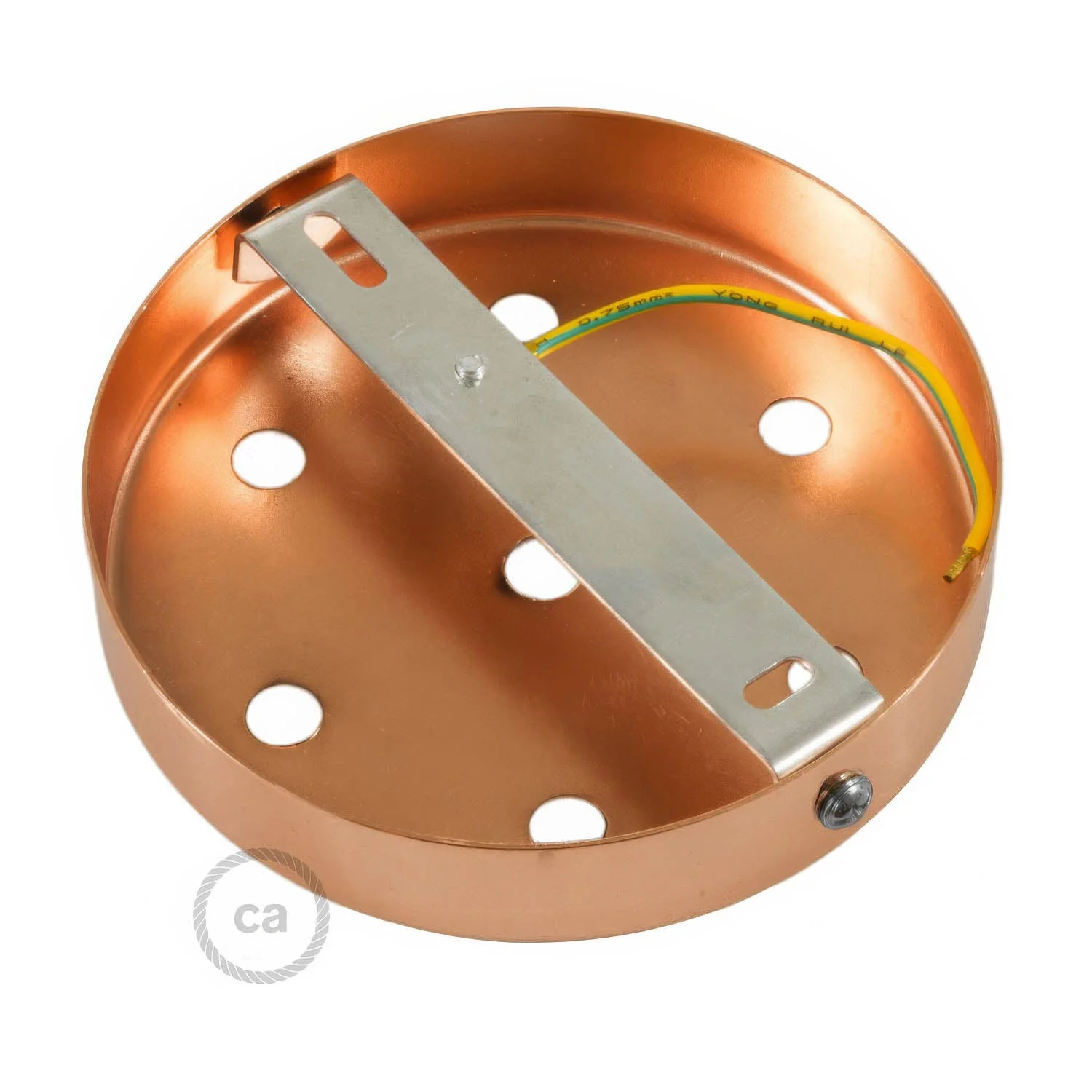 Kit rosone cilindrico in metallo a 7 fori - Rame - Image 4