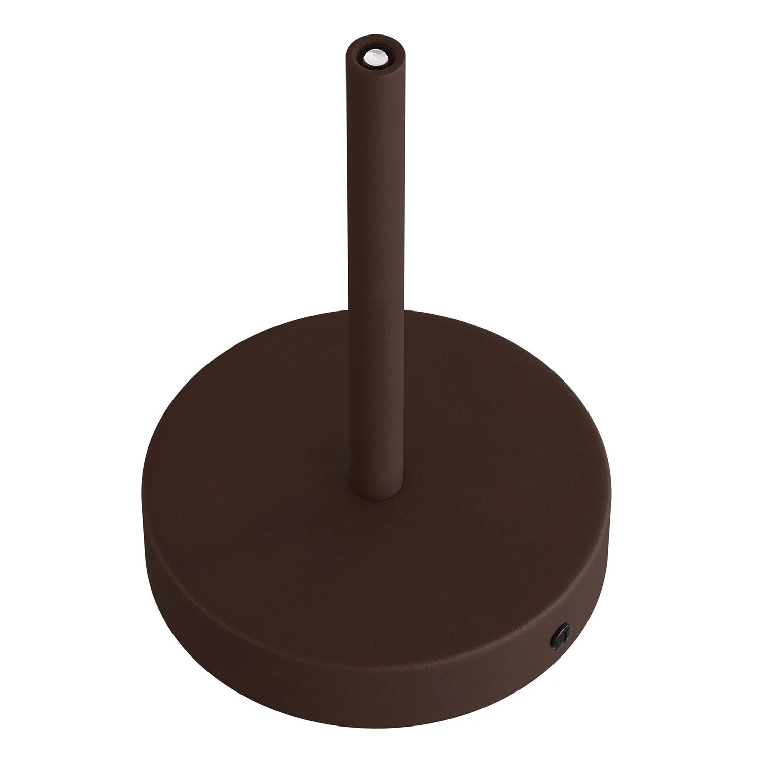 Kit rosone cilindrico in metallo con serracavo da 15 cm - Ruggine scura verniciata - Image 2