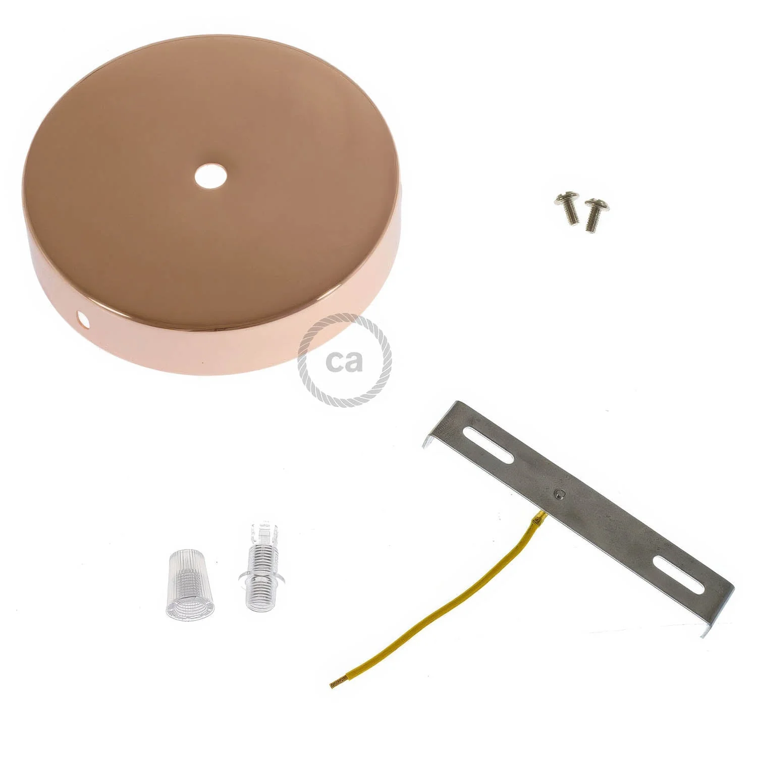 Kit rosone cilindrico in metallo - Rame - Image 3