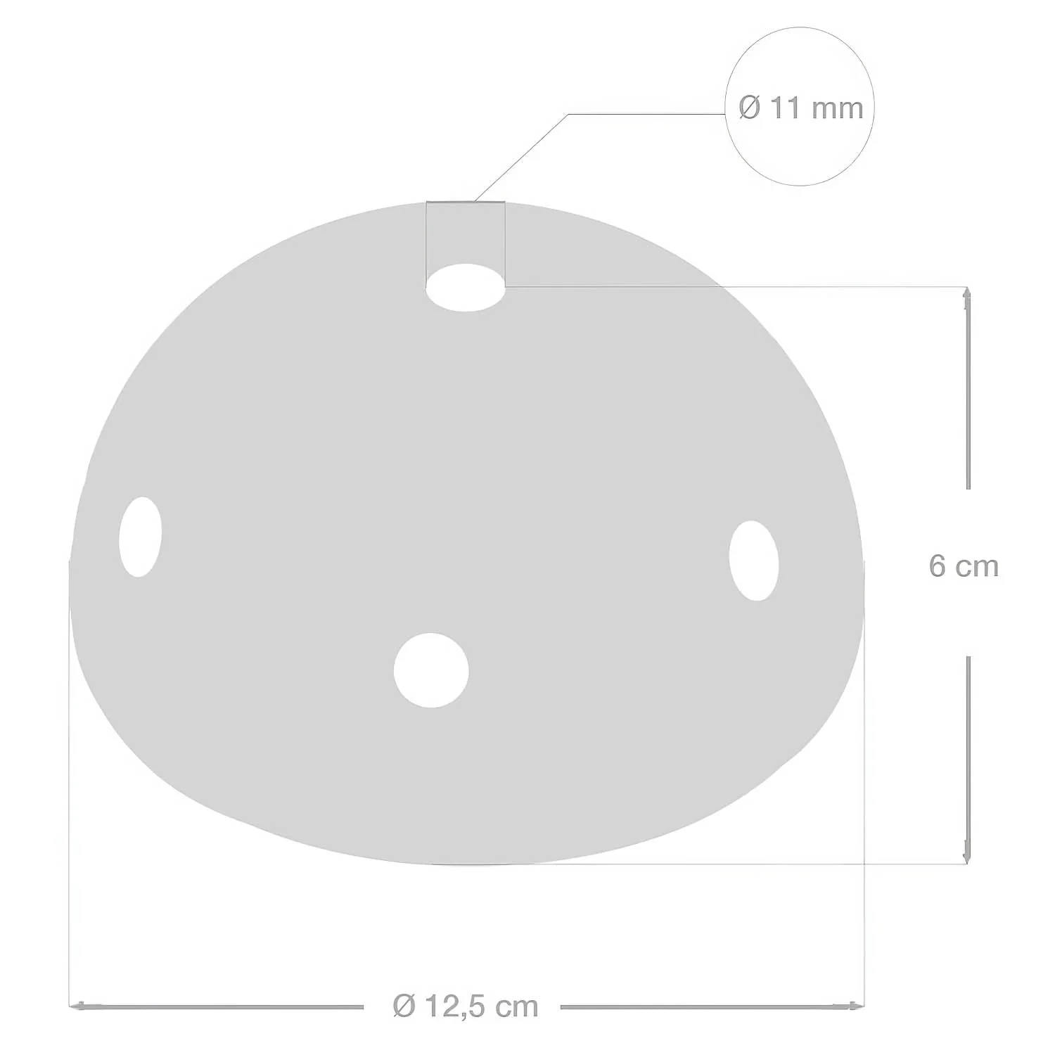 Kit rosone in ceramica a 6 fori - Blu - Image 5