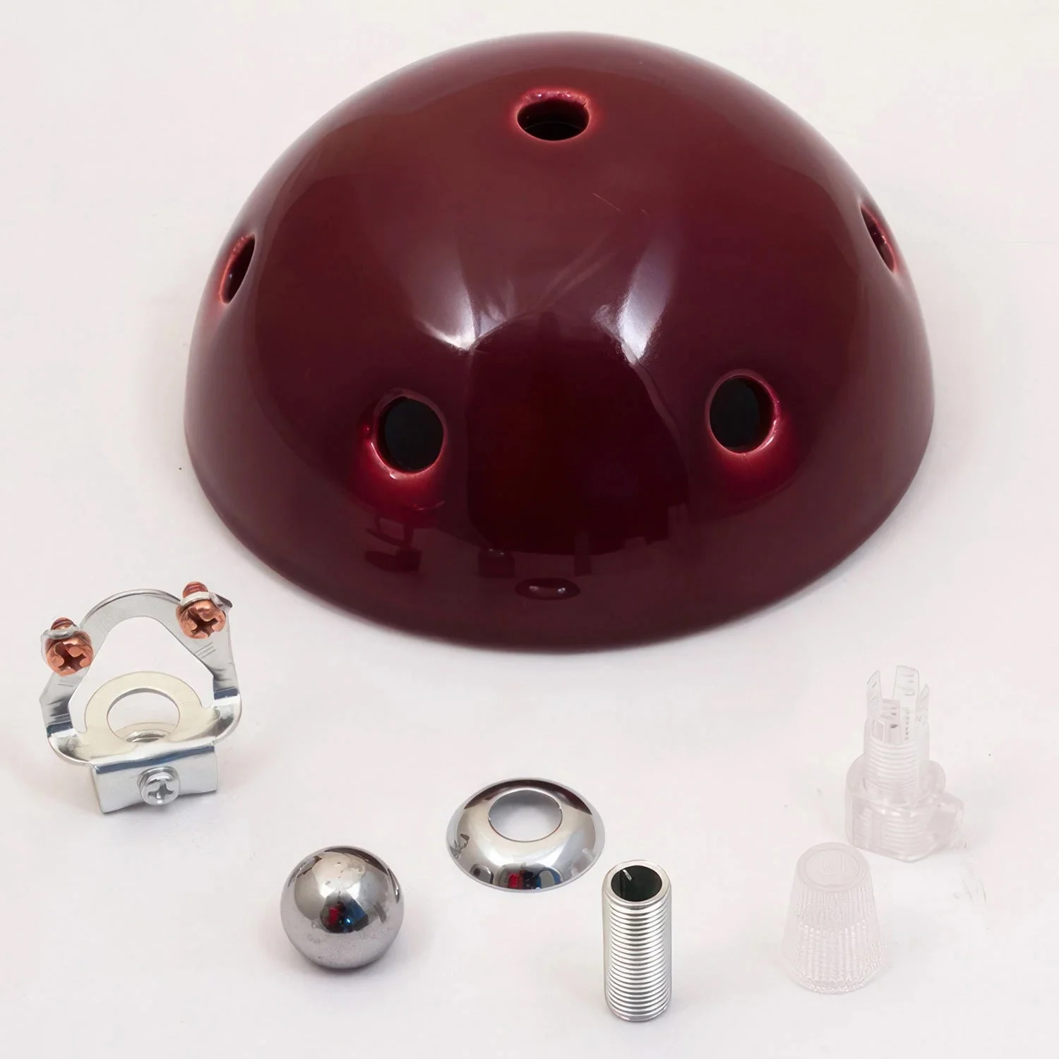 Kit rosone in ceramica a 6 fori - Bordeaux - Image 3