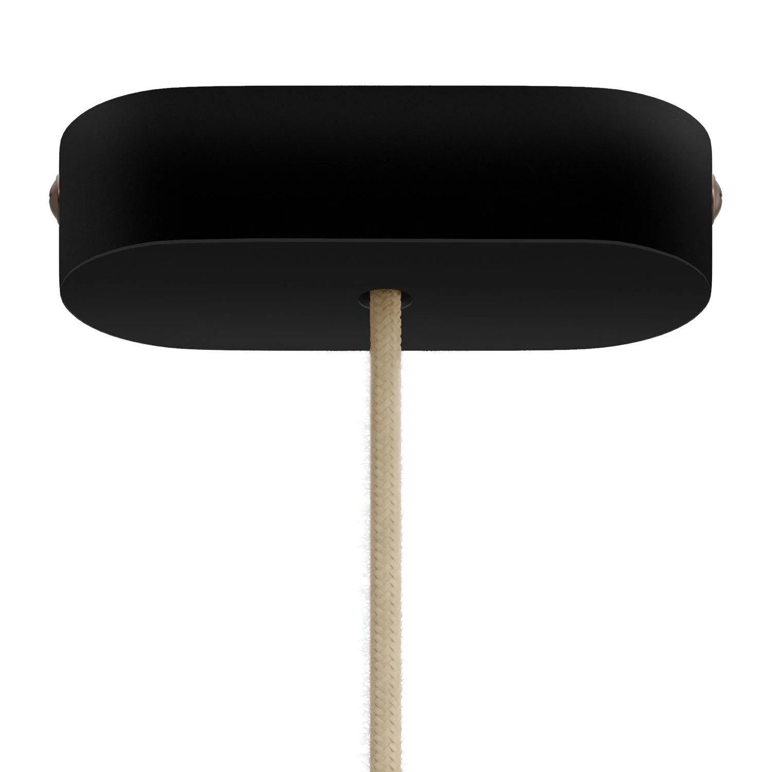 Kit rosone in legno ovale - Nero