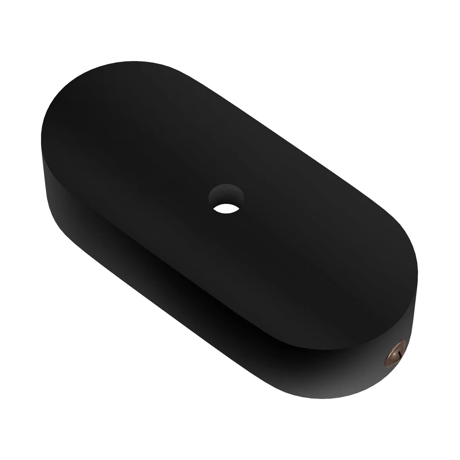 Kit rosone in legno ovale - Nero - Image 2