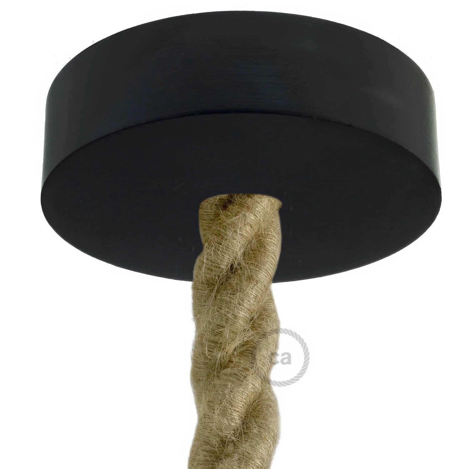 Kit rosone in legno per cordone 2XL - Nero