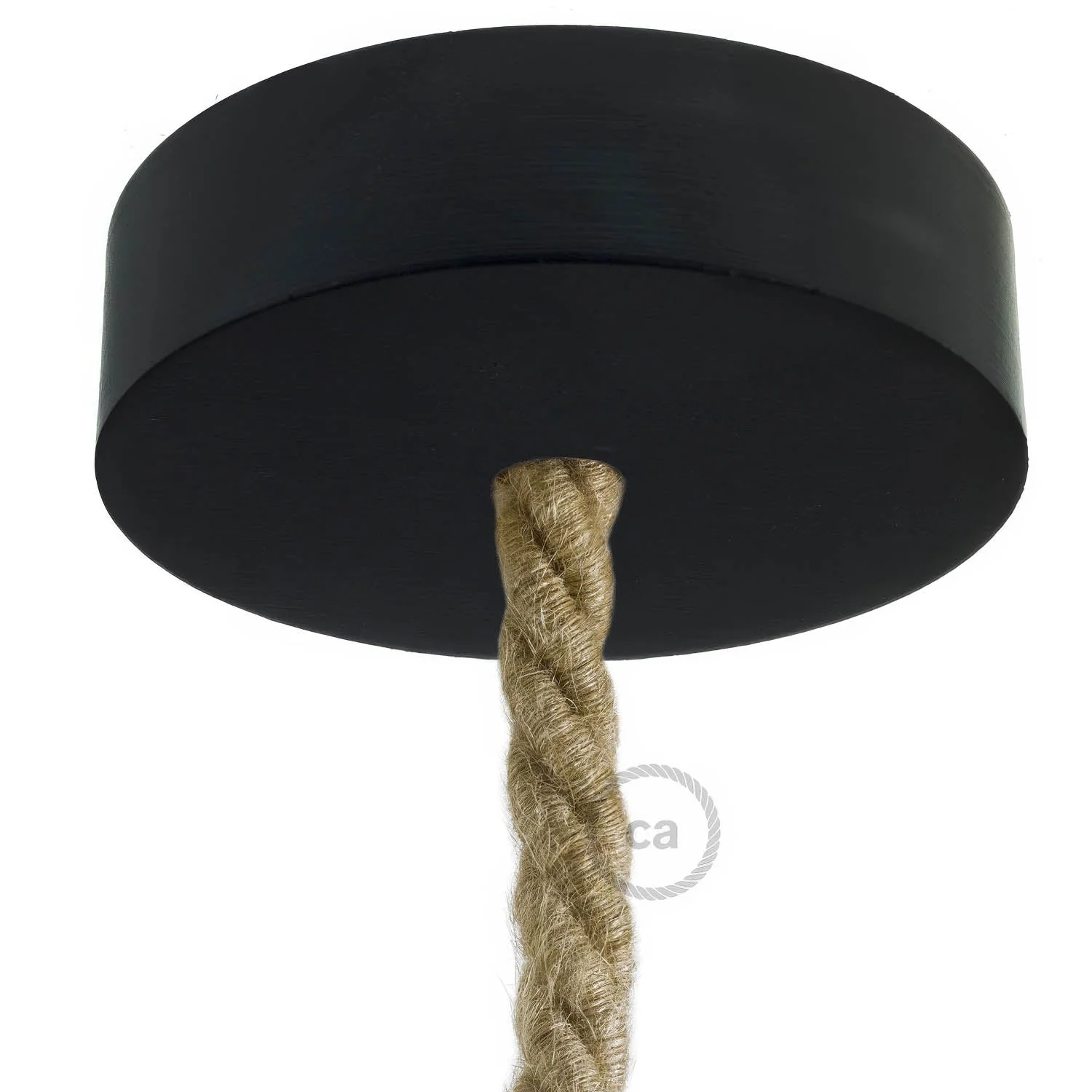 Kit rosone in legno per cordone XL - Nero