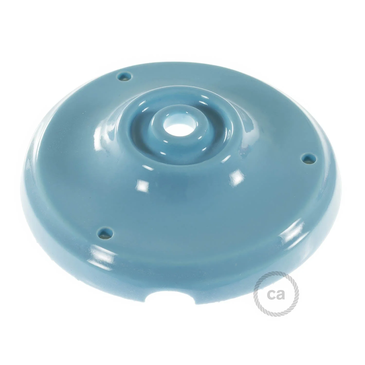 Kit rosone in porcellana - Azzurro - Image 2