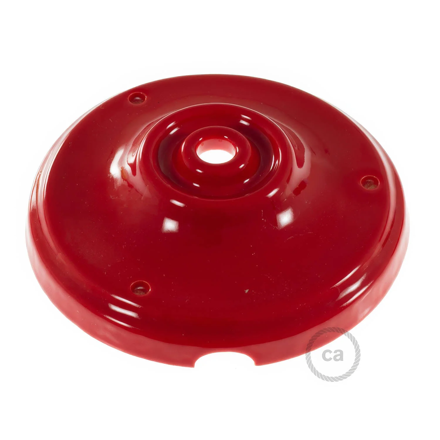 Kit rosone in porcellana - Rosso - Image 2