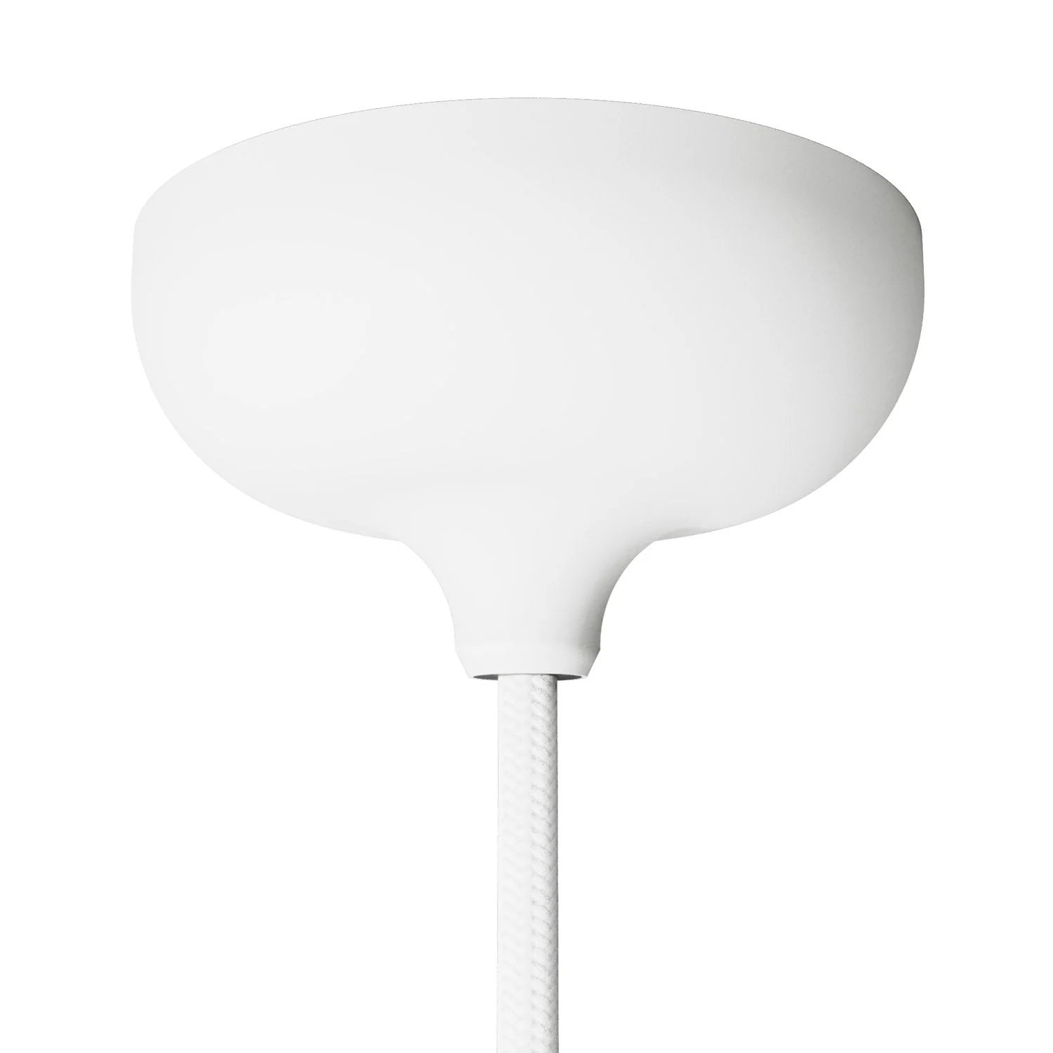 Kit rosone in silicone con foro centrale e predisposizione per foro laterale - Bianco