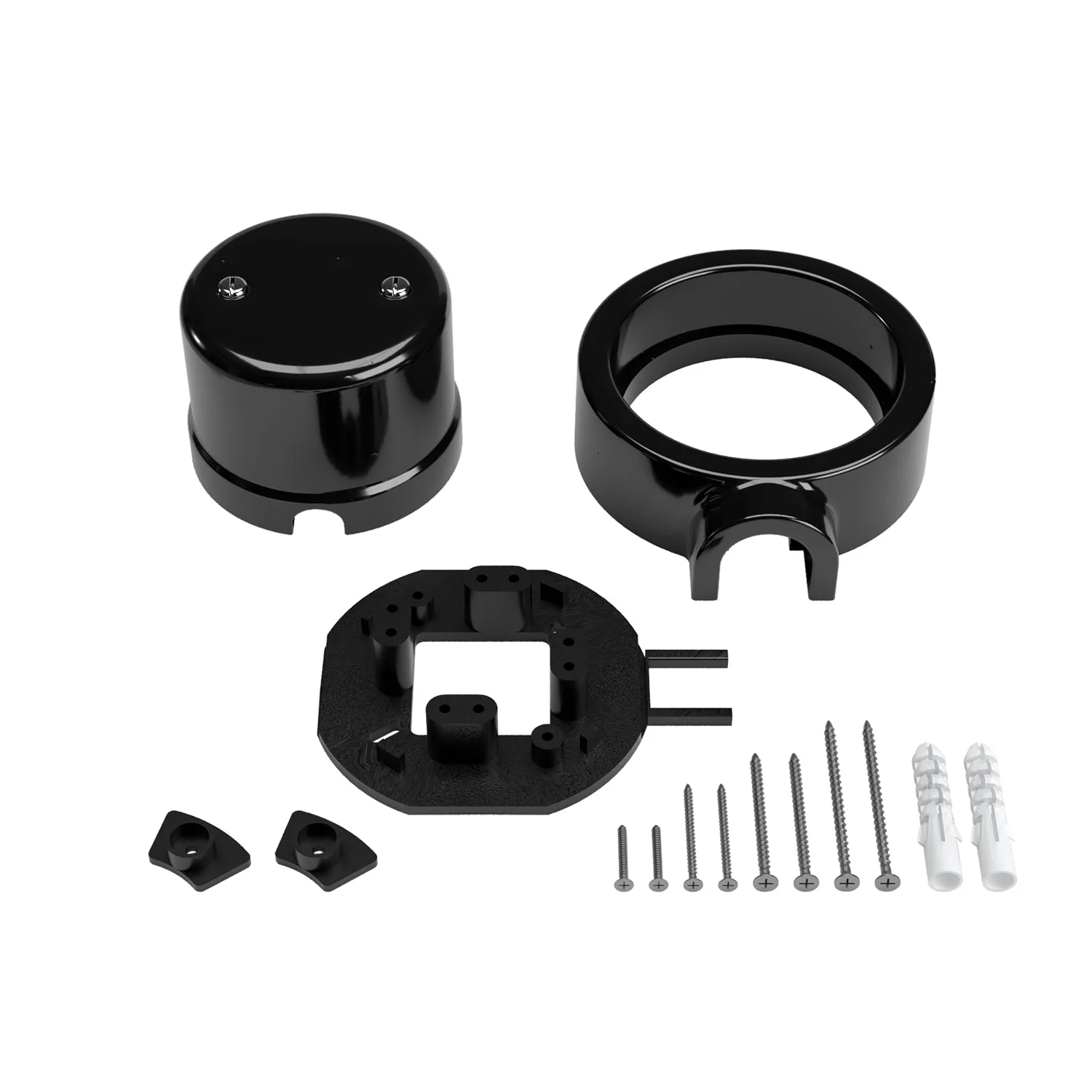 Kit scatola di derivazione e base per Creative-Tubes in porcellana - Nero - Image 3