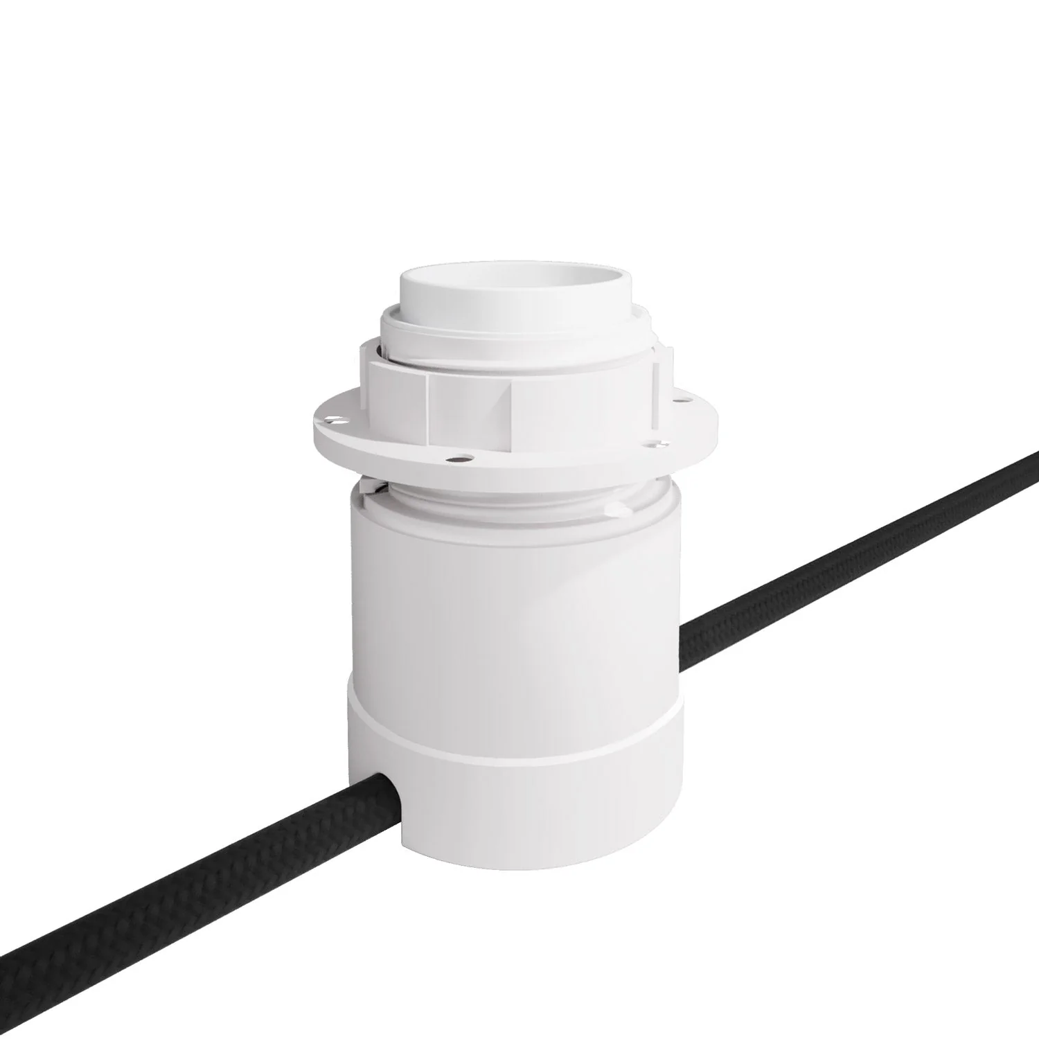 Kit Spostaluce con portalampada E27 per paralume - Bianco