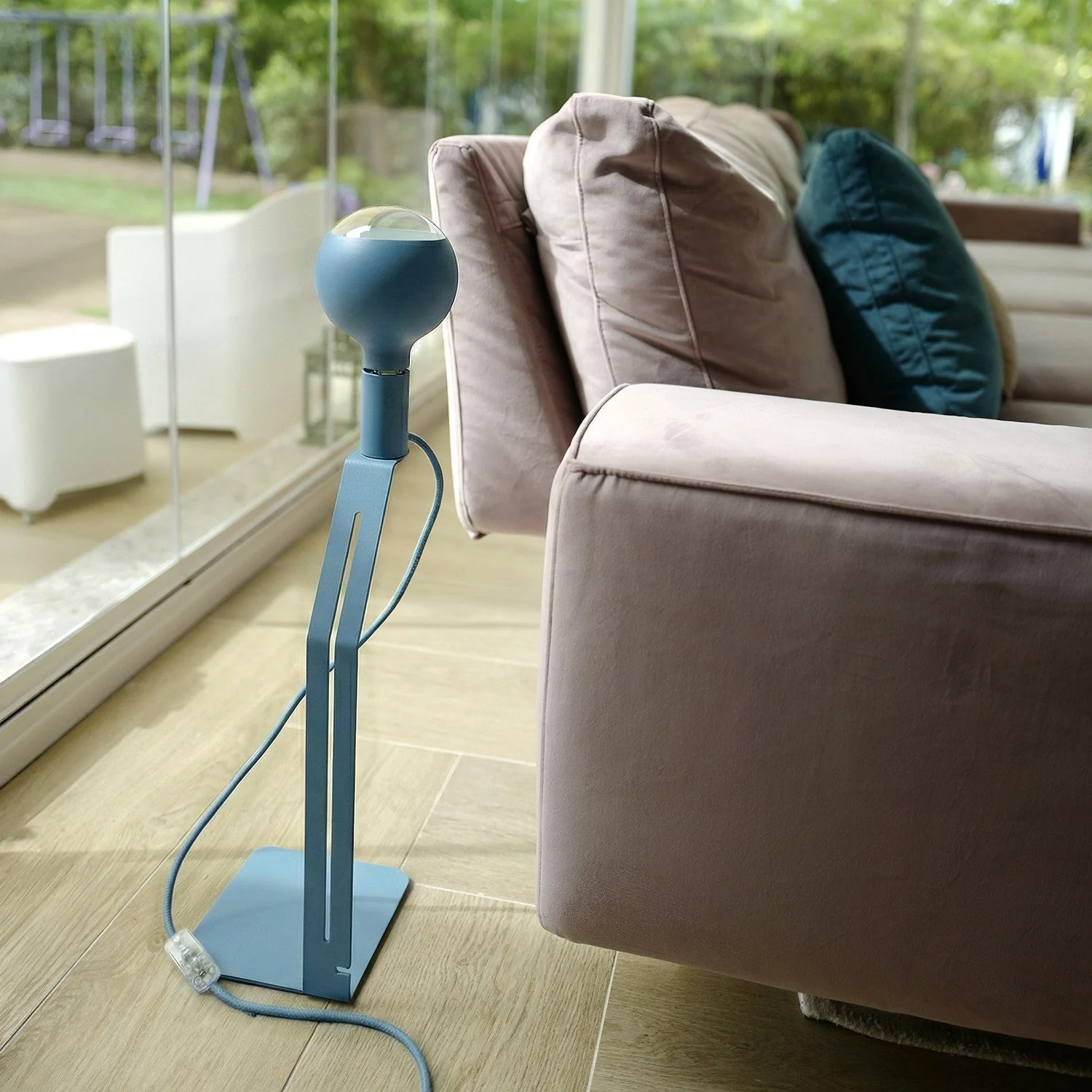 Koso Lucia - Lampada da tavolo con spina UK - Blu - Image 3