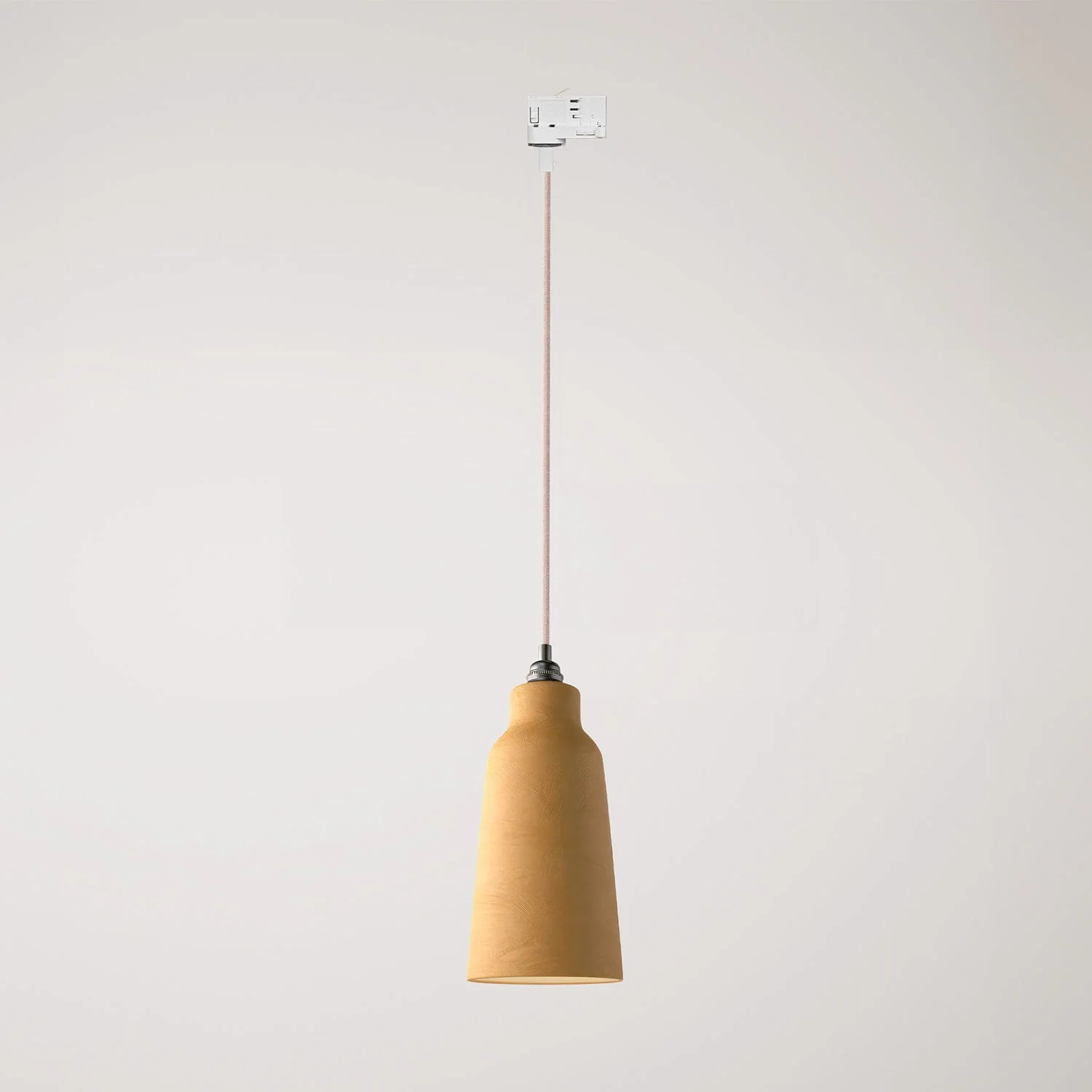 Lampada a sospensione con paralume Bottiglia e adattatore binari - Terracotta striato