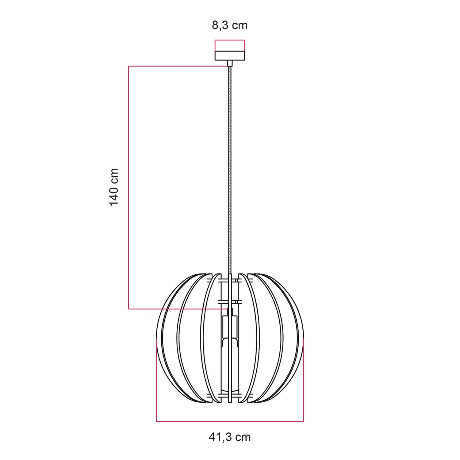 Lampada a sospensione con paralume ellittico LAMPSHHADE in materiale fonoassorbente - Tortora melange - Image 7